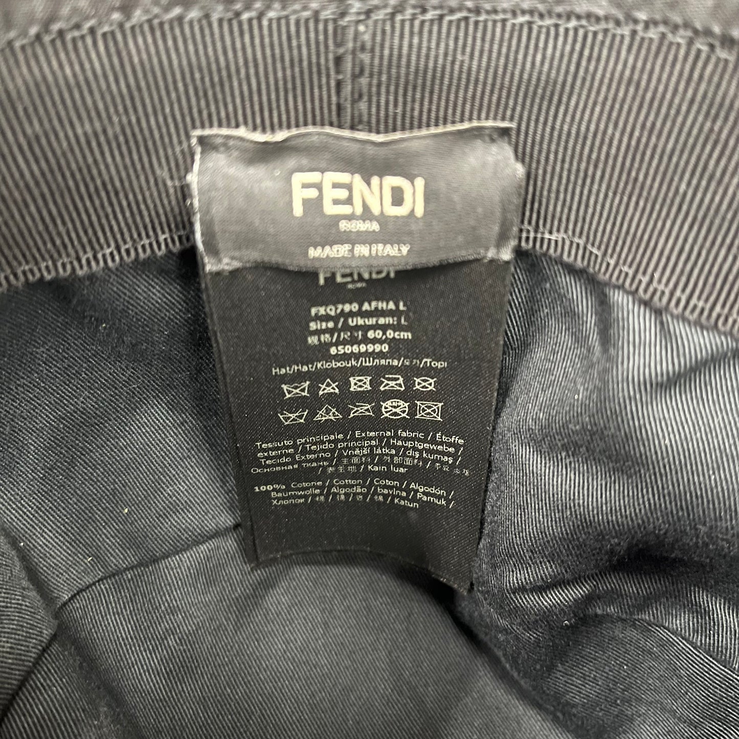 FENDI Hat 65069990 Rank(B) Black