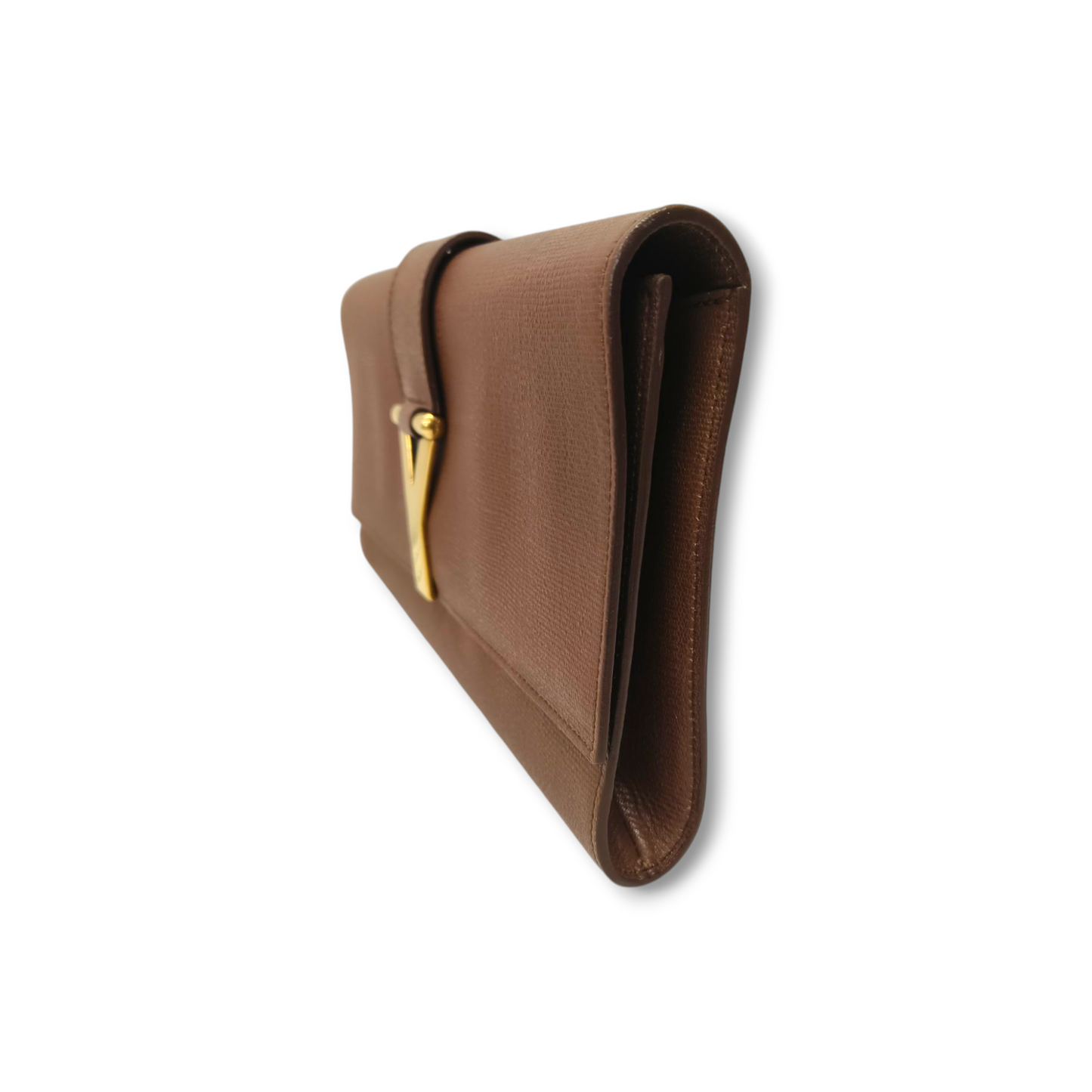 Yves Saint Laurent Clutch Bag 265701 467891 Brown *Stain* Rank B