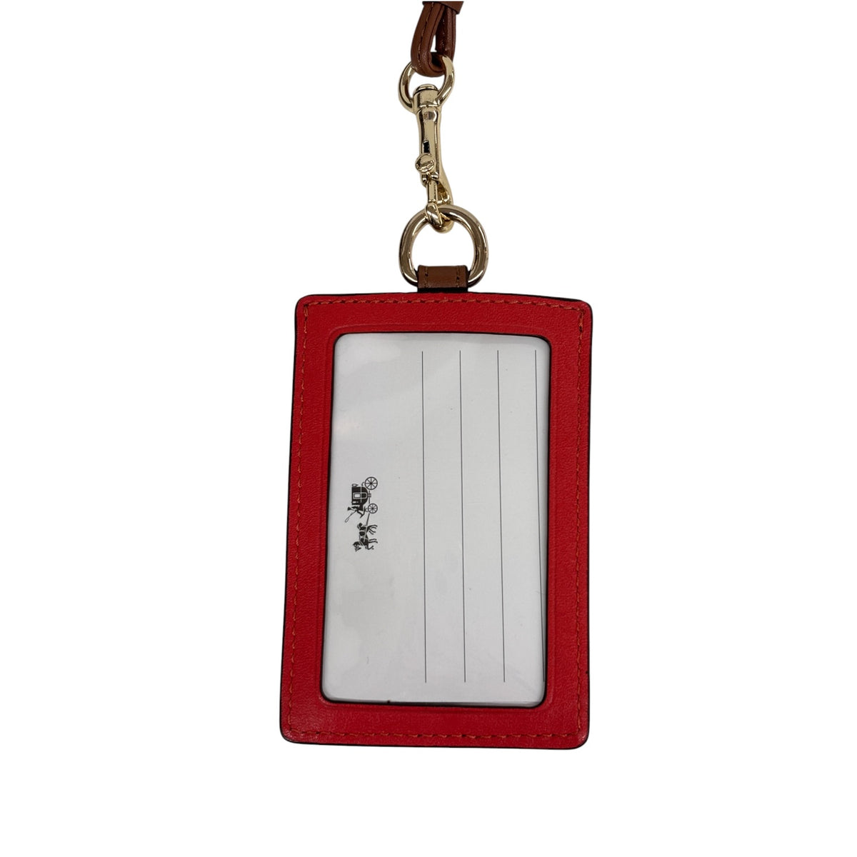 COACH Card Case F66462 Brown And Red