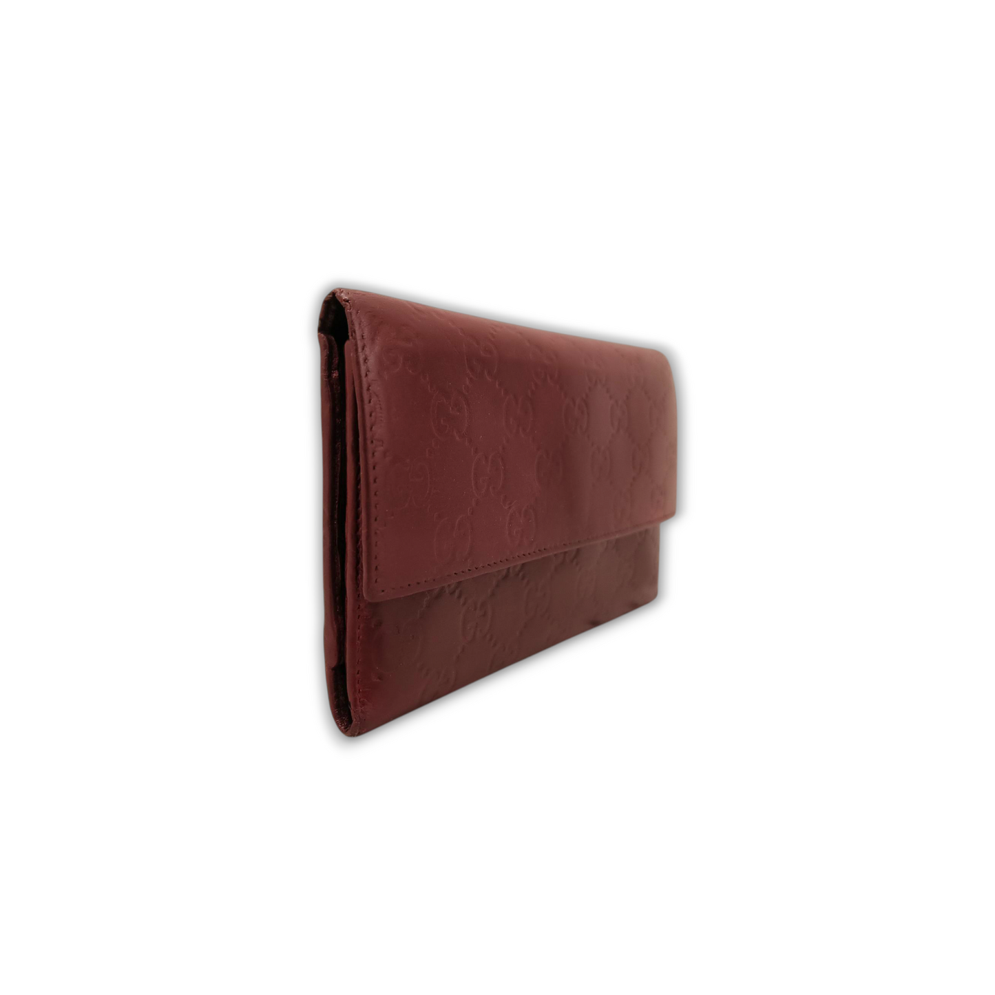 GUCCI Long Wallet 257303 Red 4276 *Scratch/Stain* Rank C