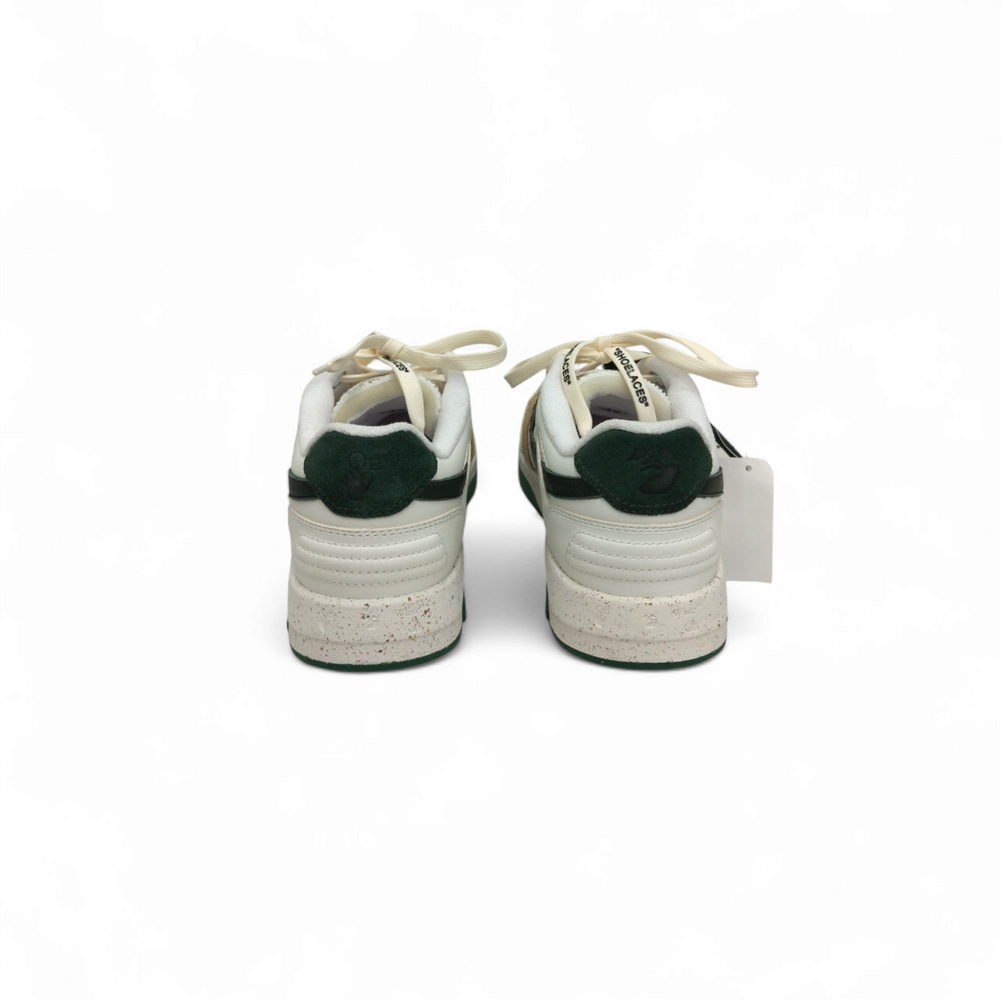 OFFWHITE Sneaker Size42 Mens White And Green Unused Item OMIA243S23LEA0010149