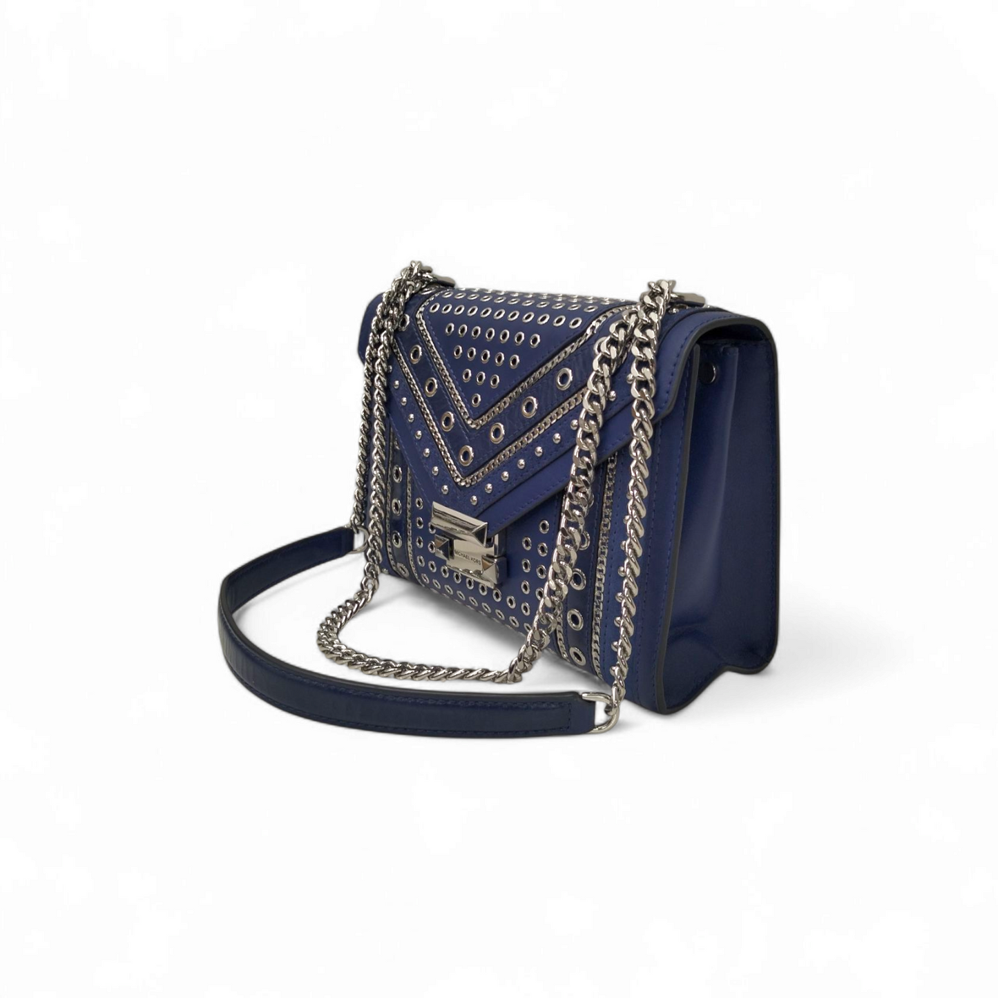 MICHAEL KORS Shoulder Bag 30H9SWHL3U Navy Rank A