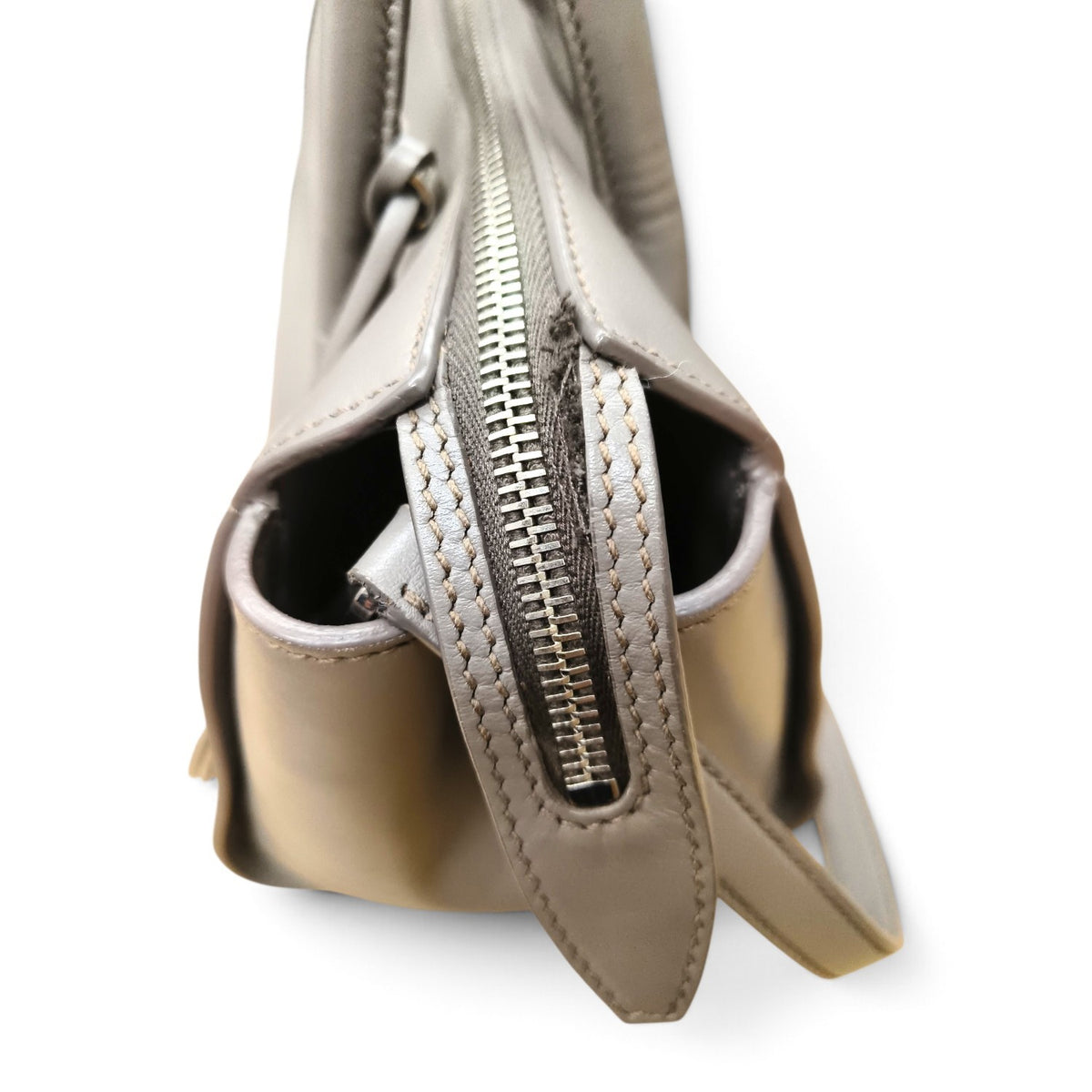 MIU MIU 2WAY Bag 5BB003 Gray *Scratch/Damage* 53 Rank B