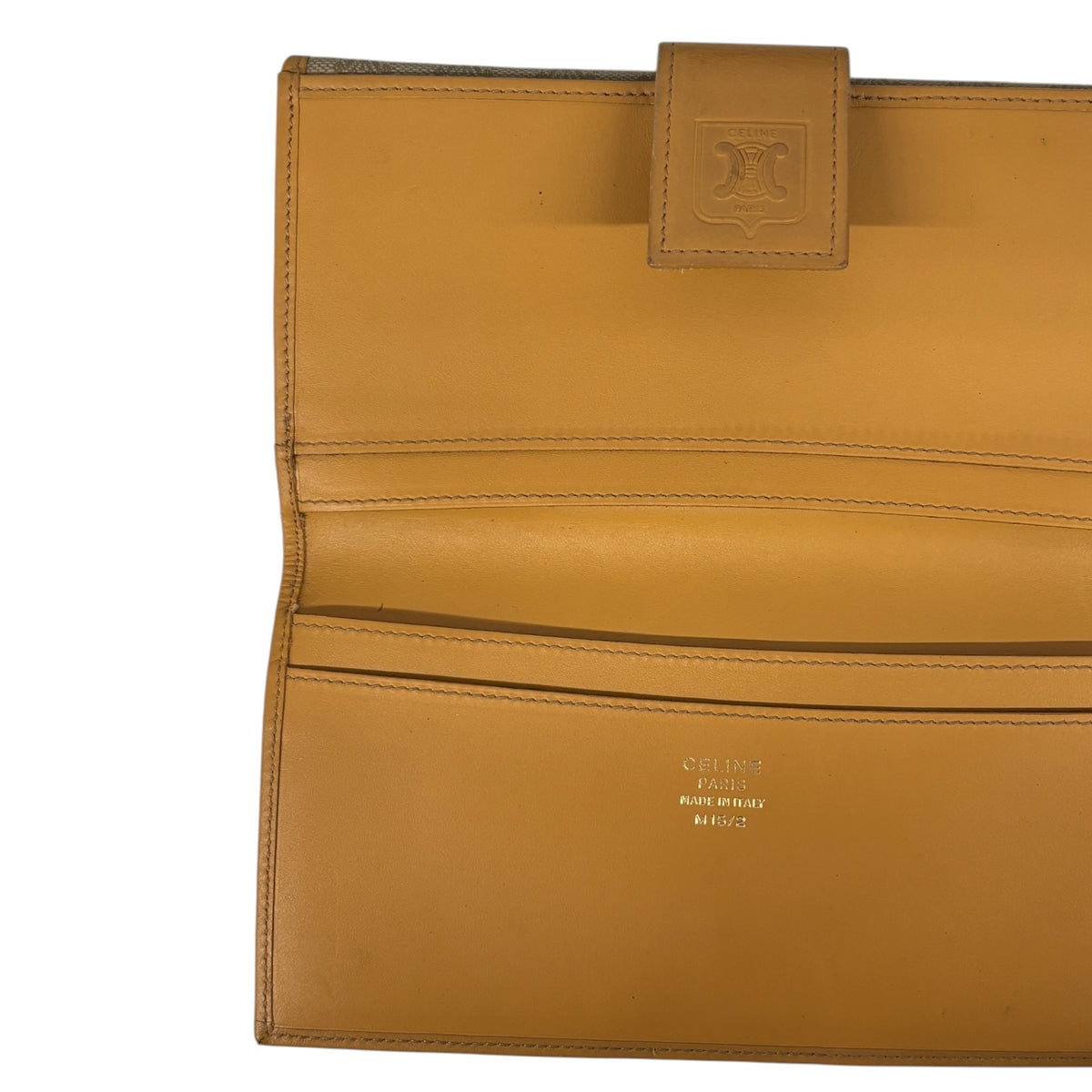 CELINE Long Wallet Brown Vintage