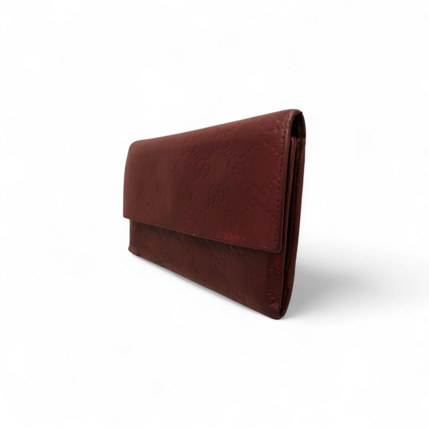 GUCCI Long Wallet 257303 Red 4276 *Scratch/Stain* Rank C