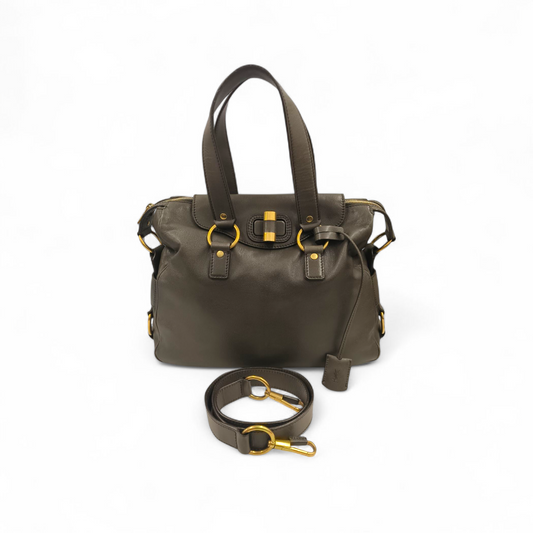 Yves Saint Laurent 2WAY Bag 169366 486628 Gray Rank B