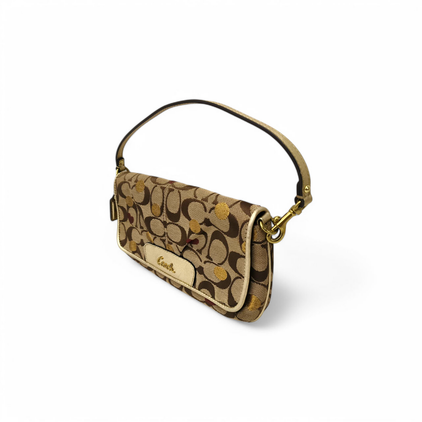 COACH Hand Bag F46934 Brown Rank B