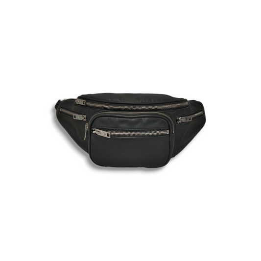 ALEXANDER WANG Body Bag Black Attica Fanny pACK *1838120 Rank B