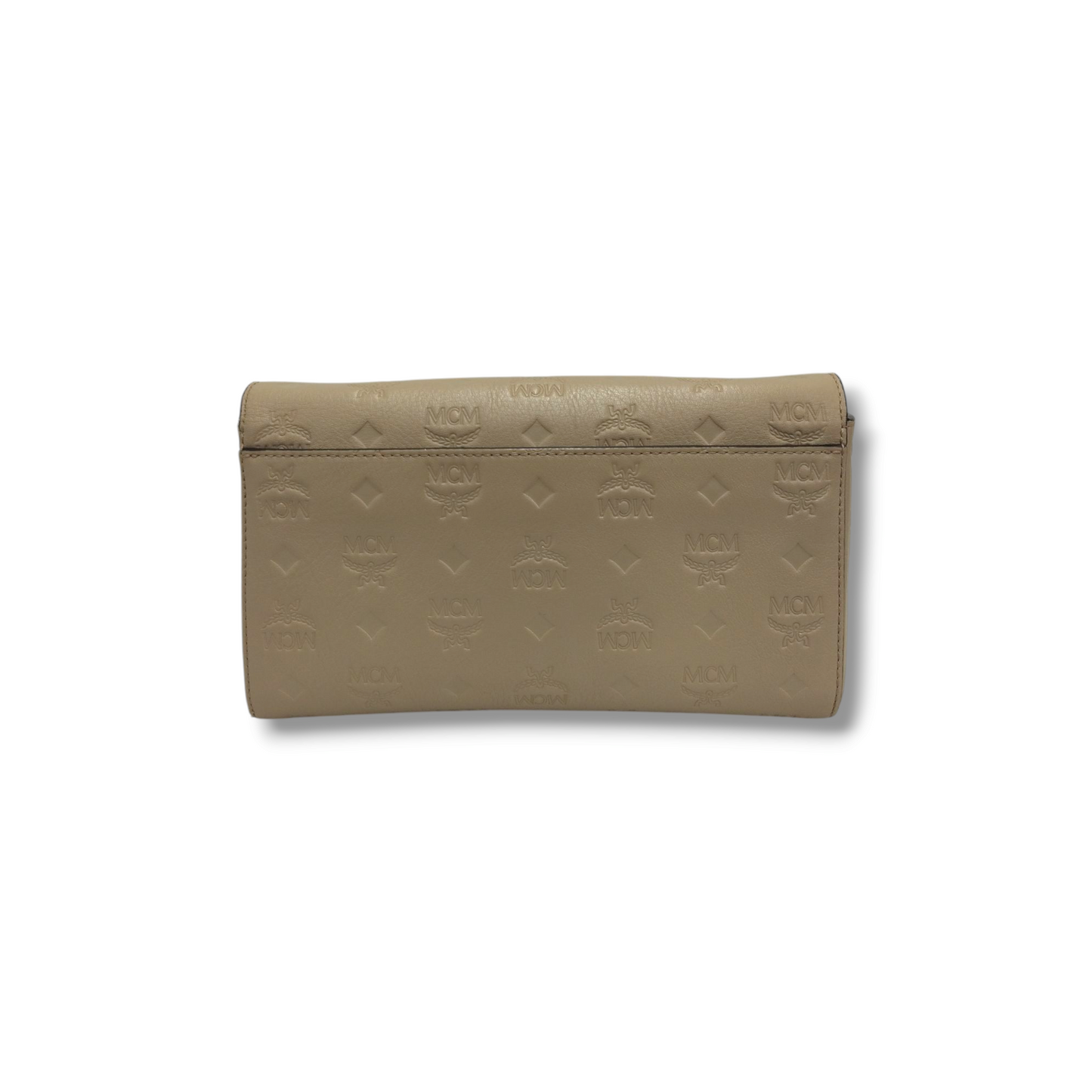 MCM Shoulder Bag MYZ7AME12IE001 Ivory Rank B