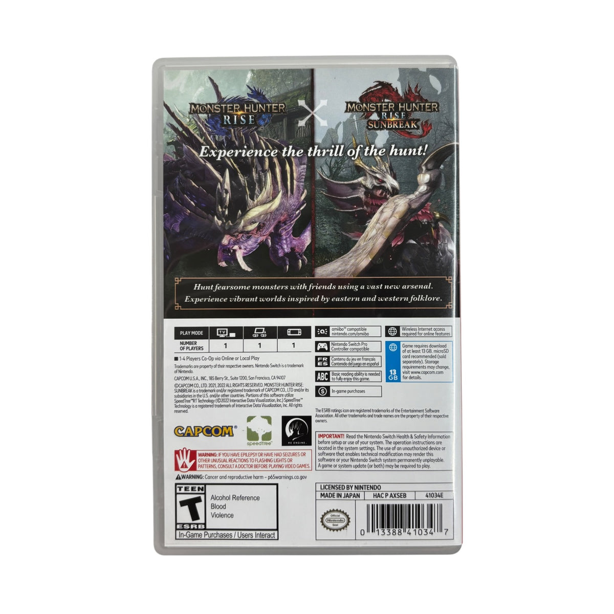 HOBBY MONSTER HUNTER RISE SWITCH 1 SOFT