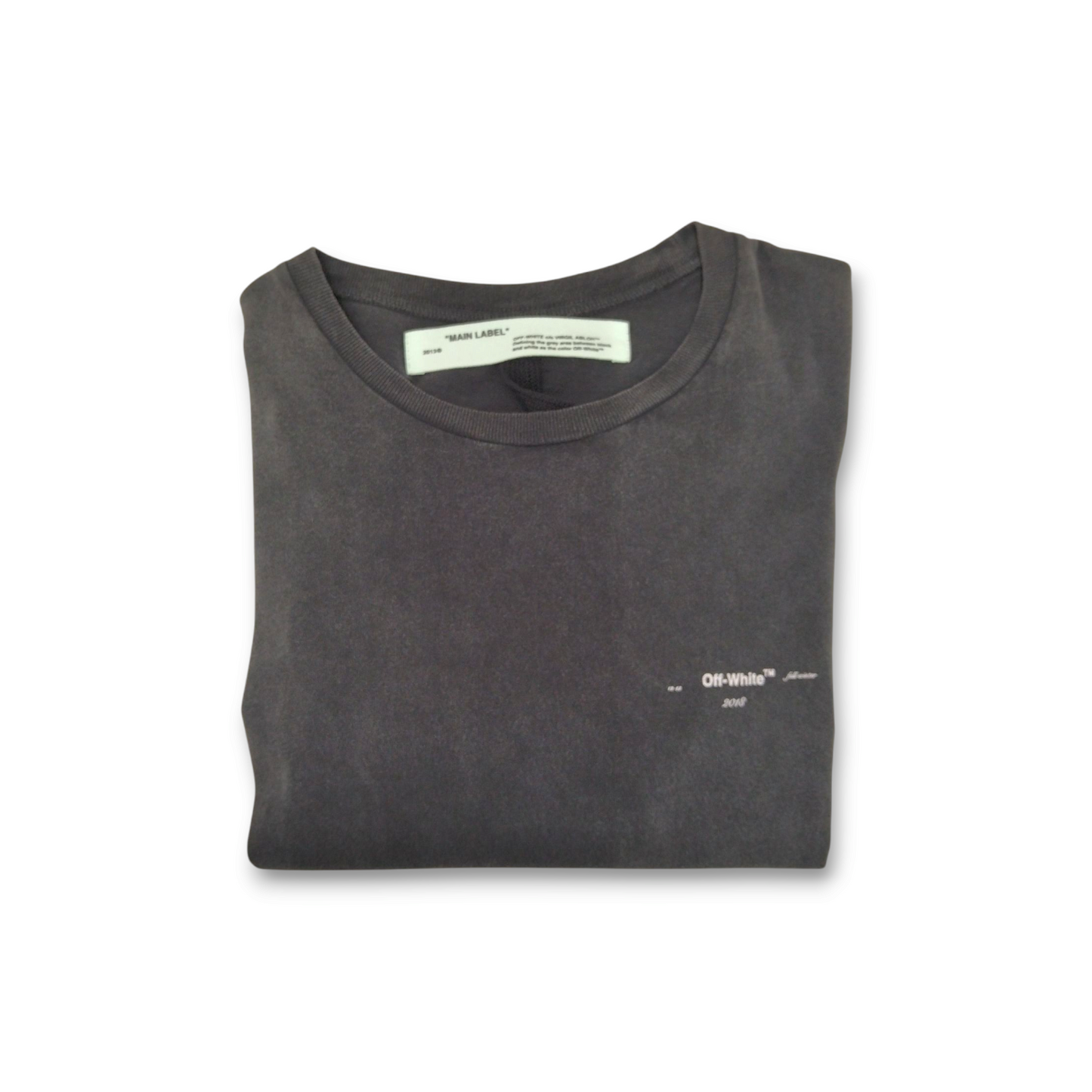 OFFWHITE T-shirt SIZE S Mens OMAA027E181 85002 Black