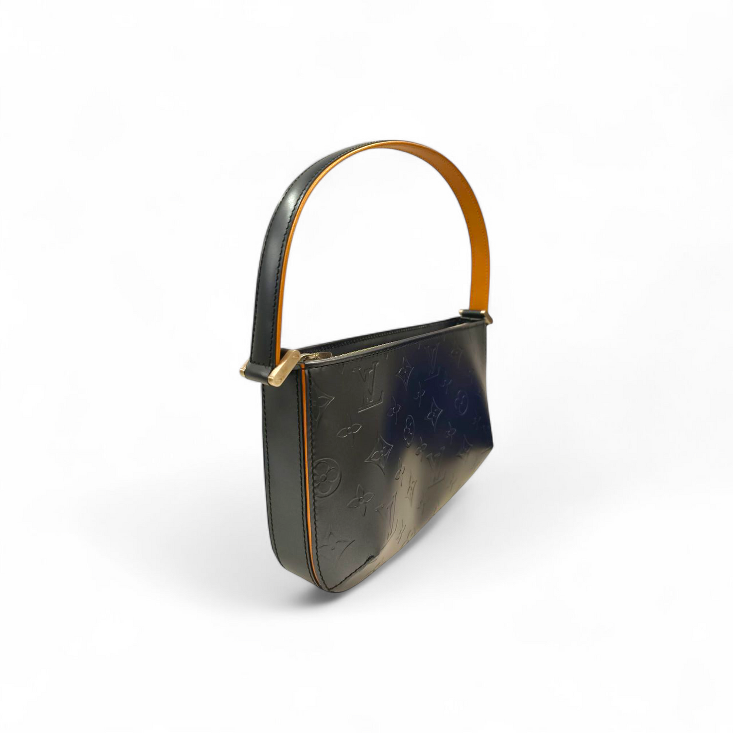 LOUIS VUITTON Shoulder Bag M55145 Navy/Brown MI1022 Monogram Mat Fowler