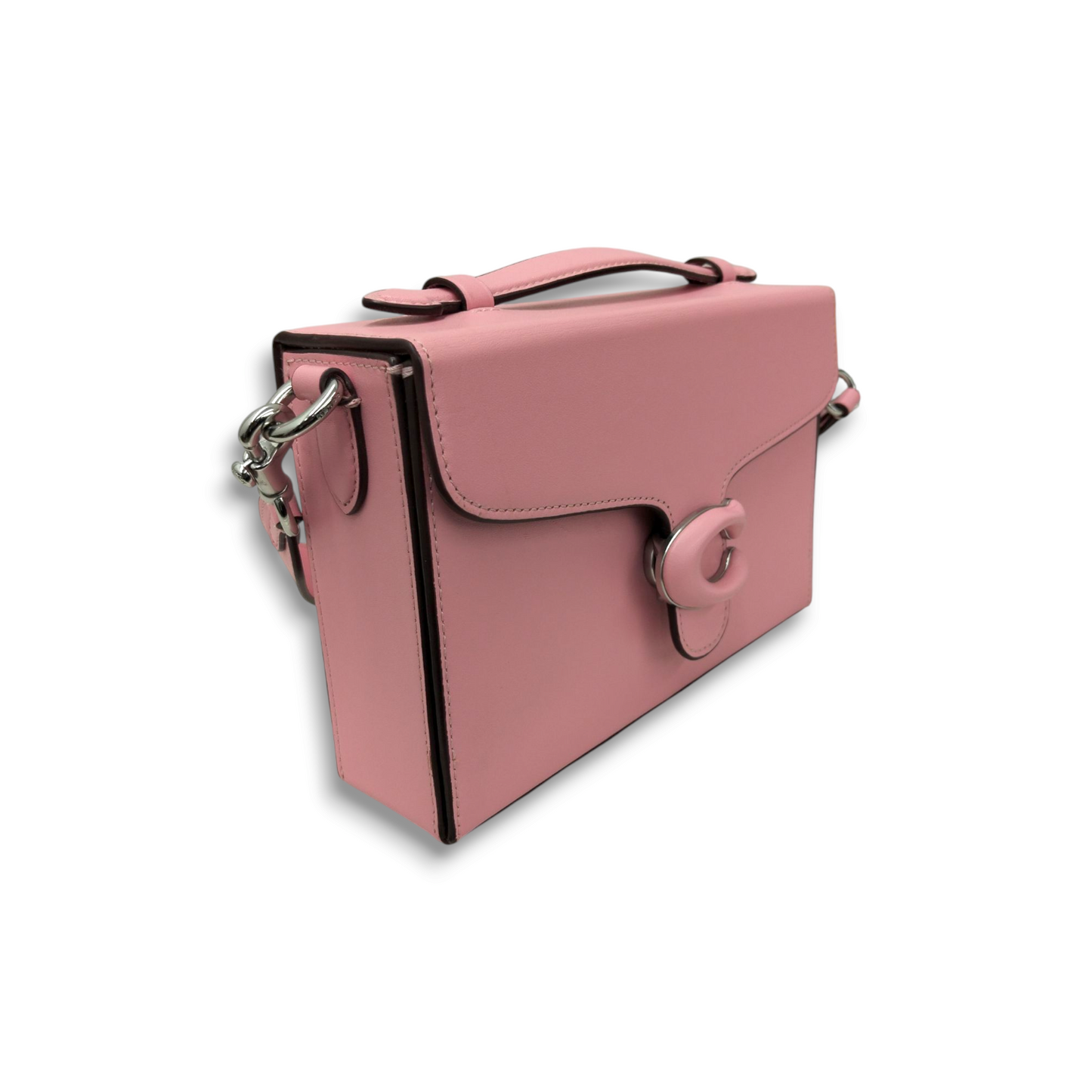 COACH 2WAY Bag CH750 Pink *Stain tabby Box* Rank B
