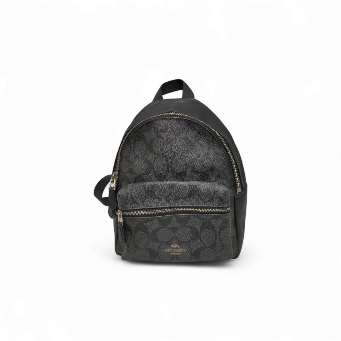 COACH Mini Backpack F58315 Black *Stain* Rank B