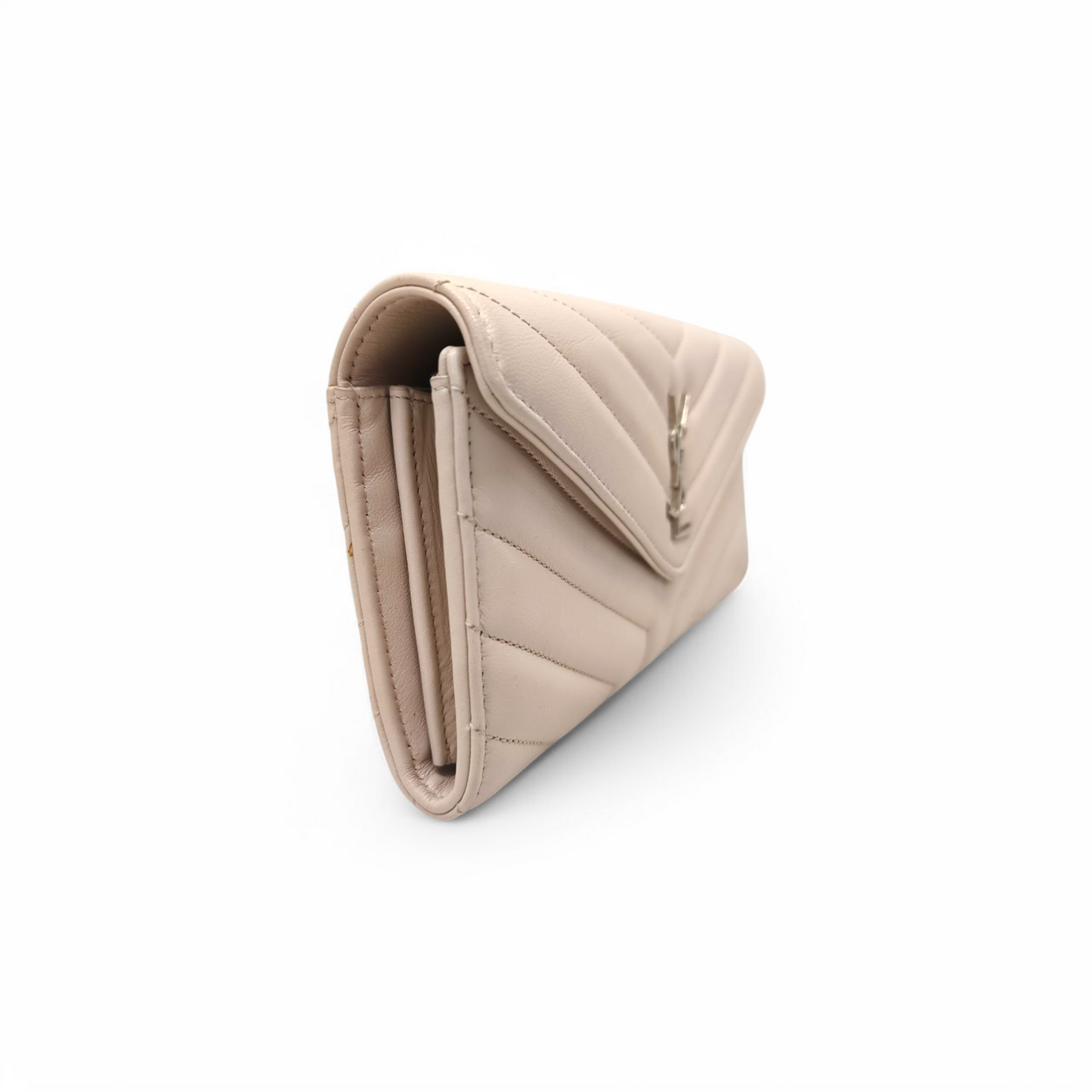 Yves Saint Laurent Wallet GUE504925 117 Pink *Stain/Scratch* Rank C