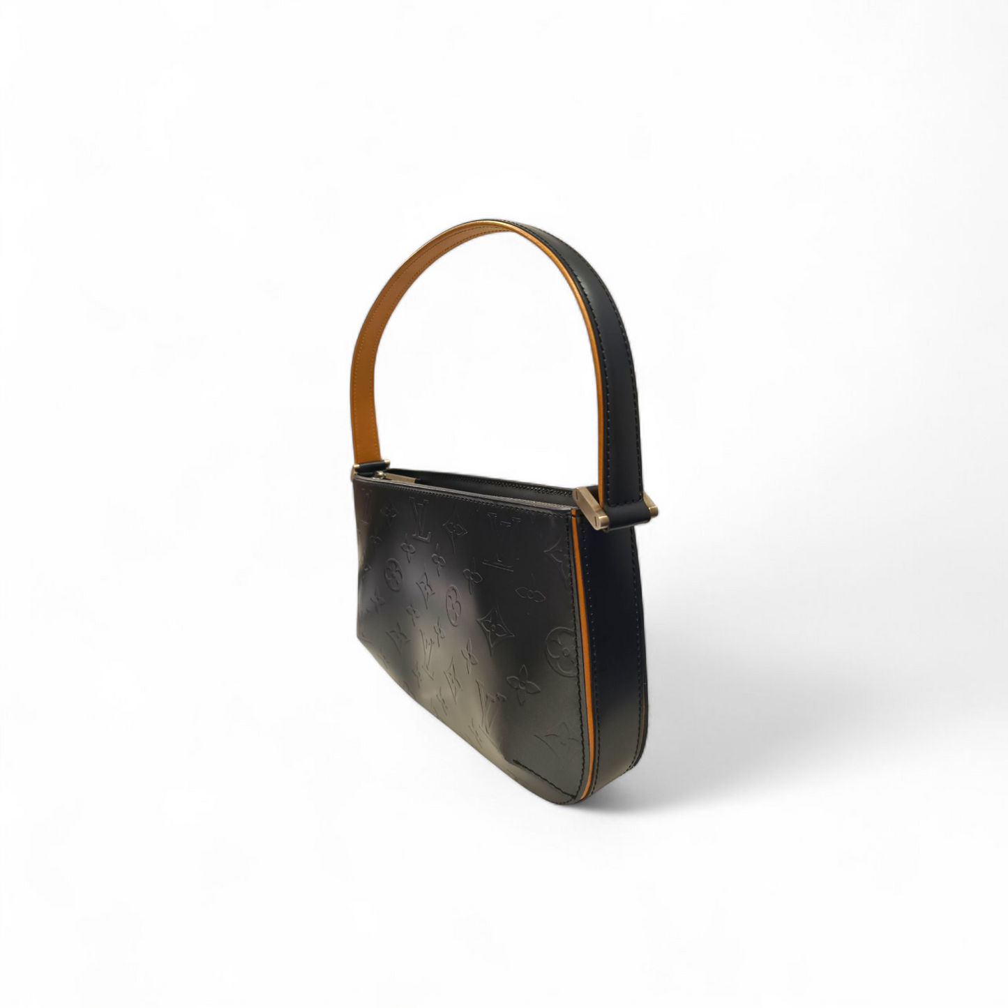LOUIS VUITTON Shoulder Bag M55145 Navy/Brown MI1022 Monogram Mat Fowler