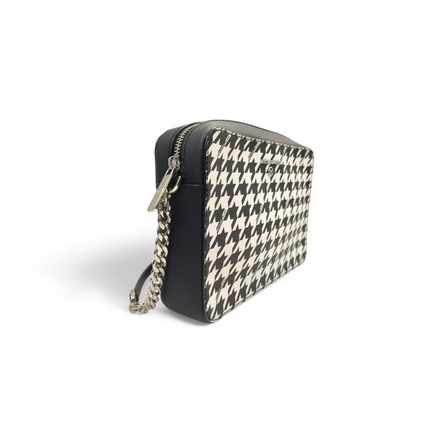 MICHAEL KORS Shoulder Bag 38F1CT9C31 Black And White Rank B