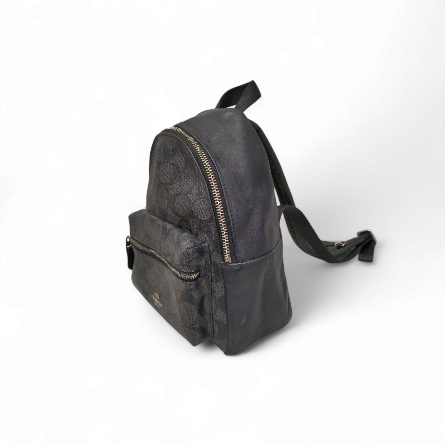 COACH Mini Backpack F58315 Black *Stain* Rank B