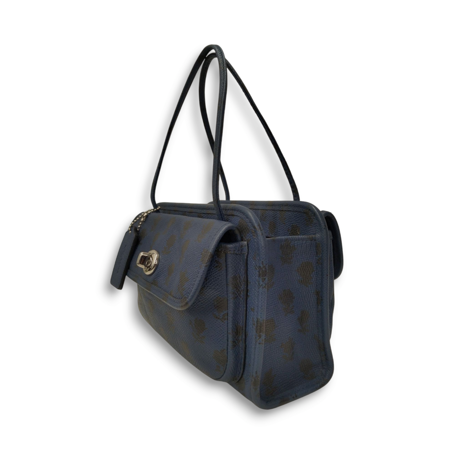 COACH 2WAY Bag 34471 Blue/Black Rank B