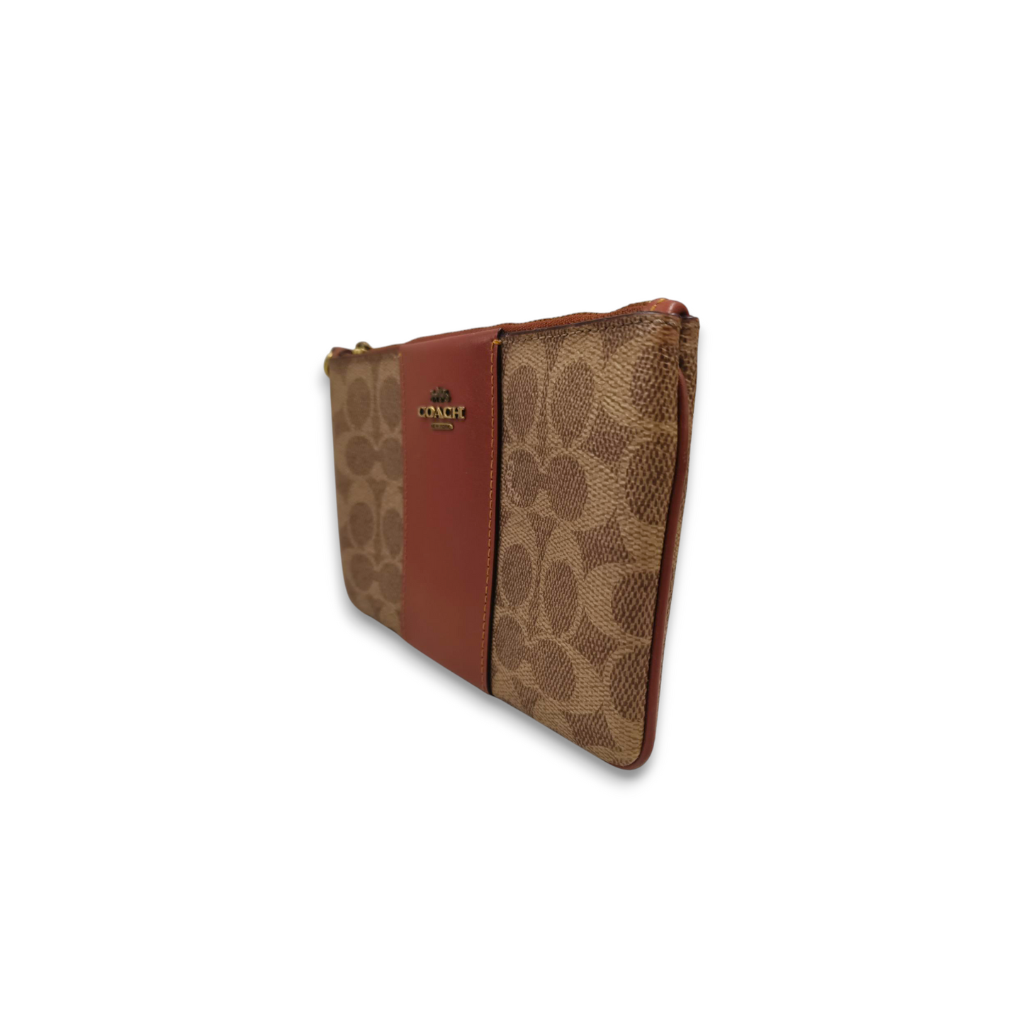 COACH Mini Pouch 32445 Brown Rank B