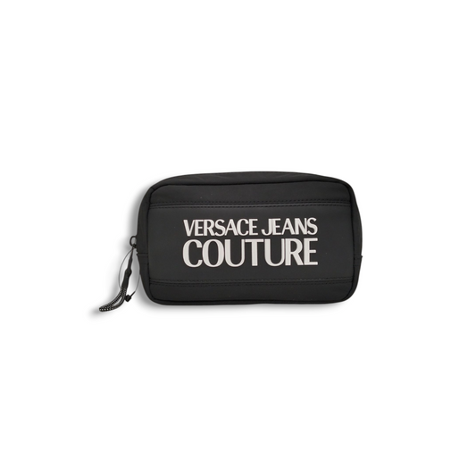 VERSACE JEANS COUTURE Shoulder Bag 71YA4B94 Black Rank A