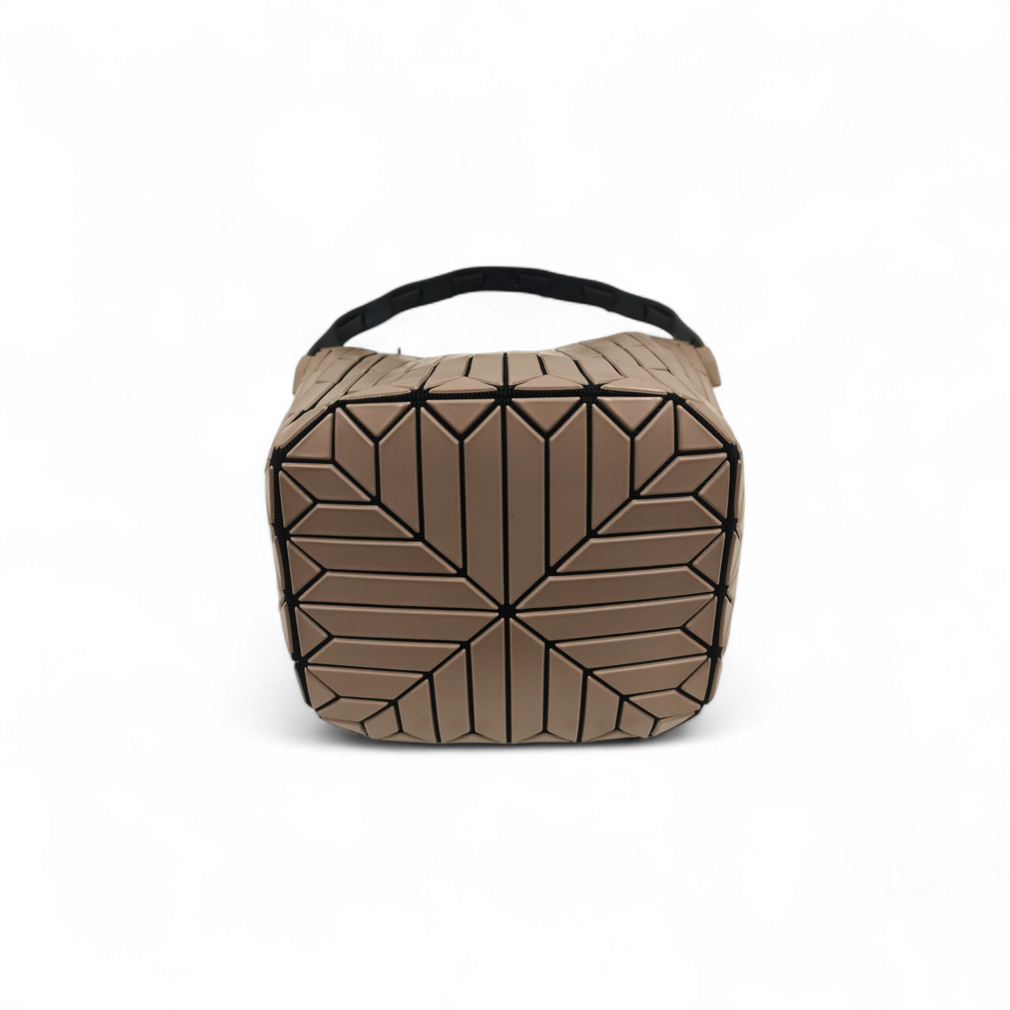 ISSEY MIYAKE BUCKET BAG BB36-4G812 Brown Rank B