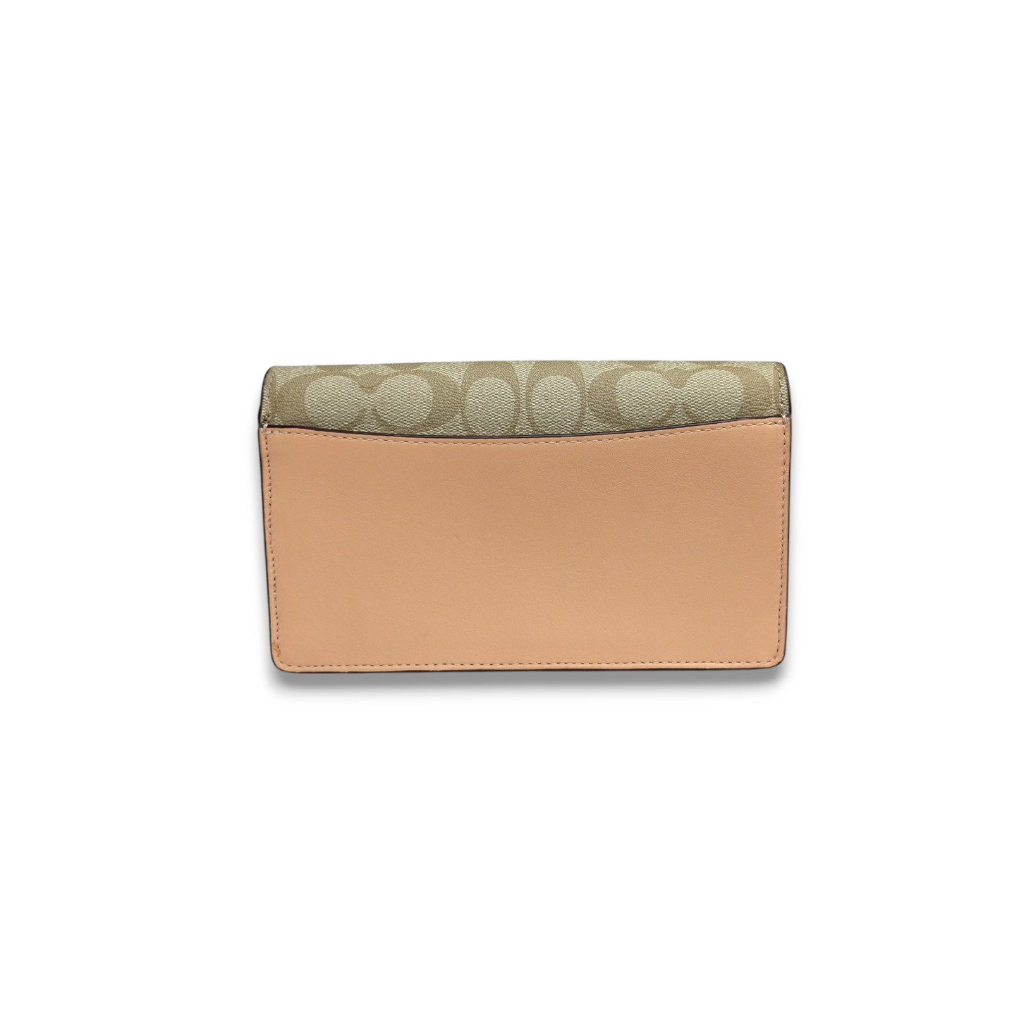 COACH Shoulder Bag 3036 Ivory and Pink Rank B