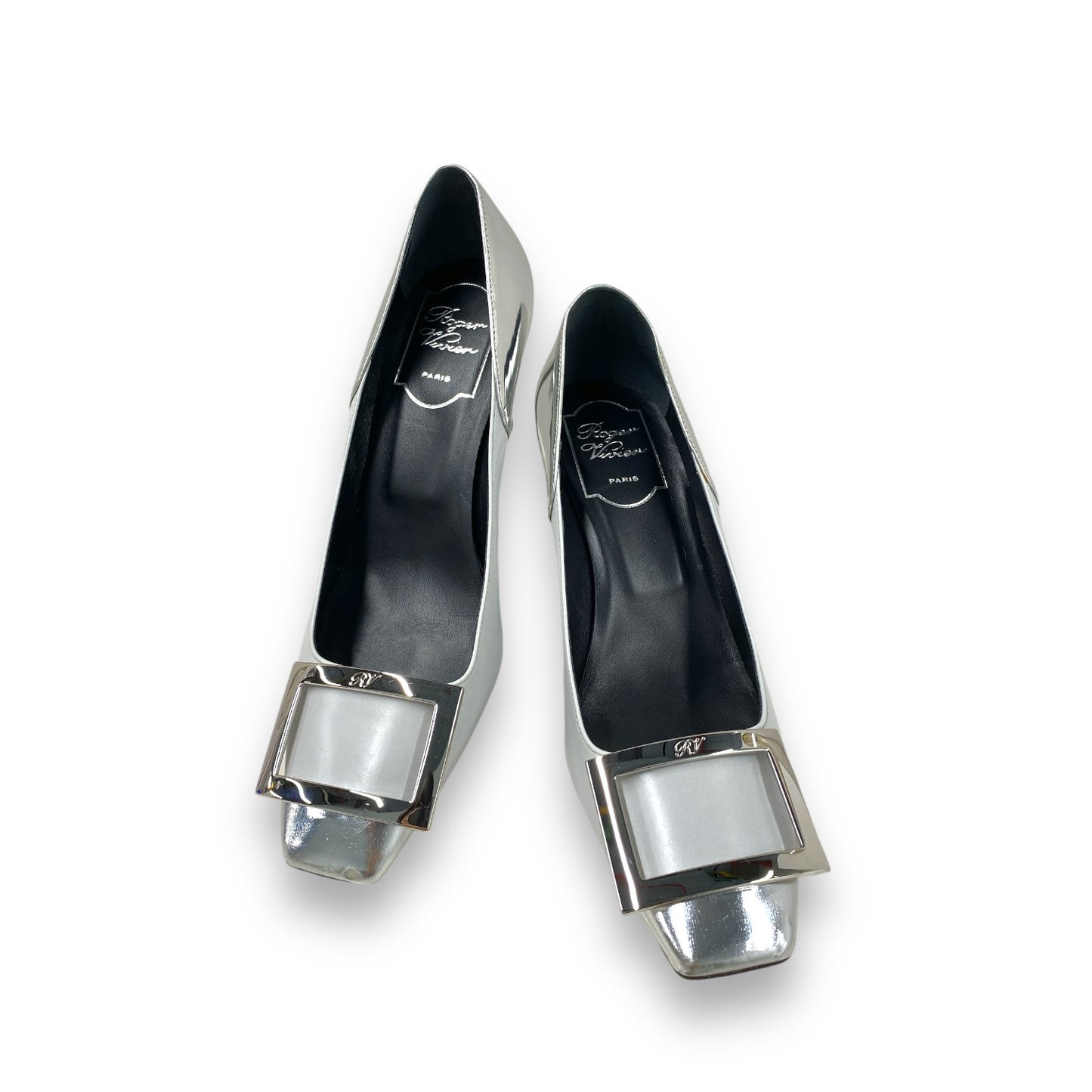 Roger Vivier Pumps Size 36.5 Lady's Light Gray DEC TROMPETTE Rank A