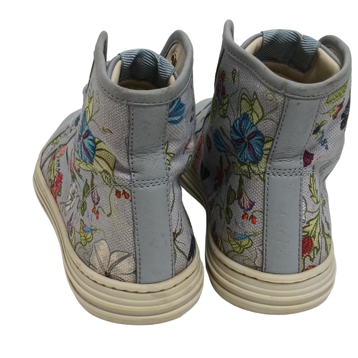 GUCCI High Cut Sneaker 380960 Lady's Sky Blue Size 37.5 eu