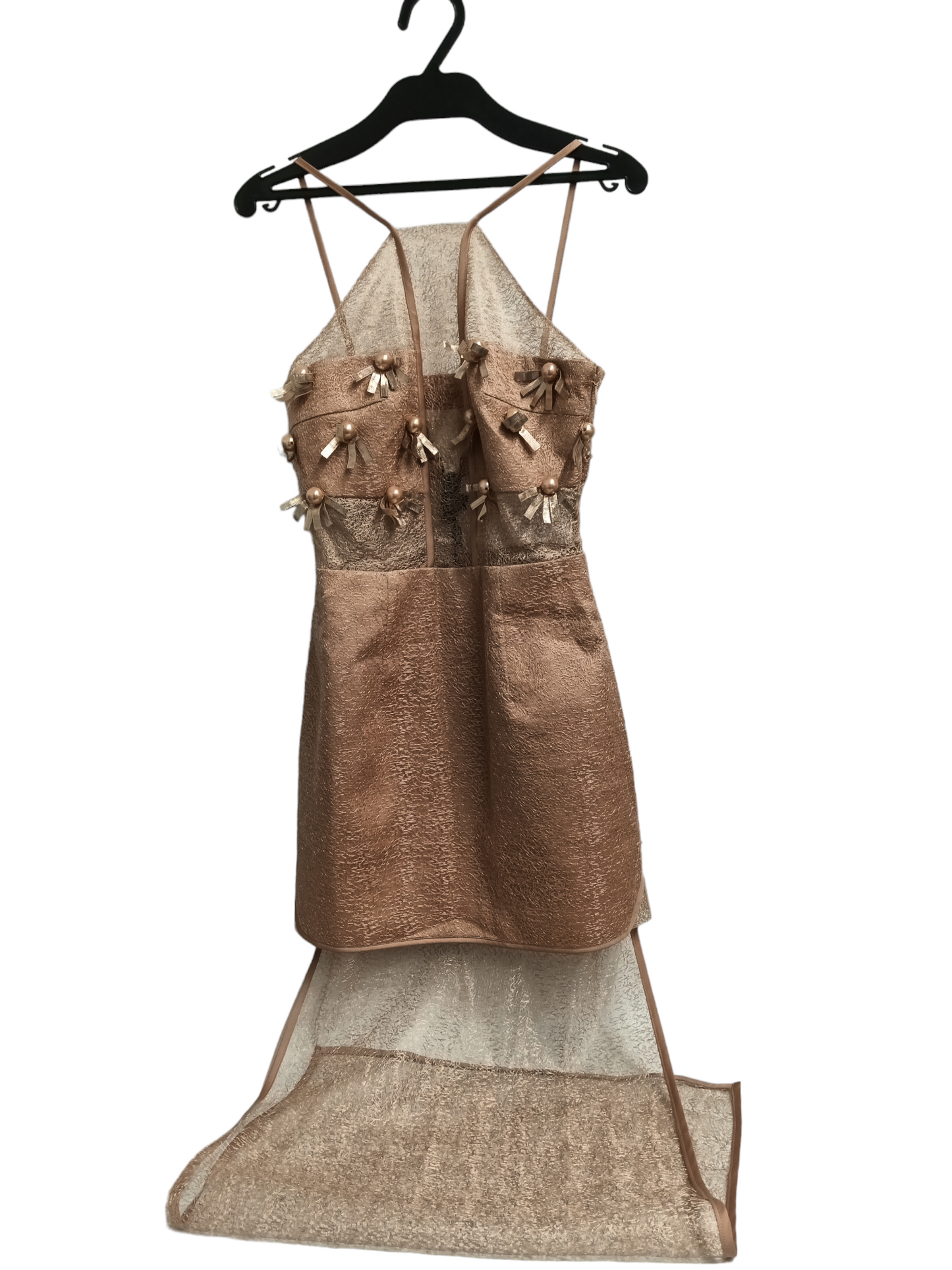 MILIN Dress 34 Gold Unused Item