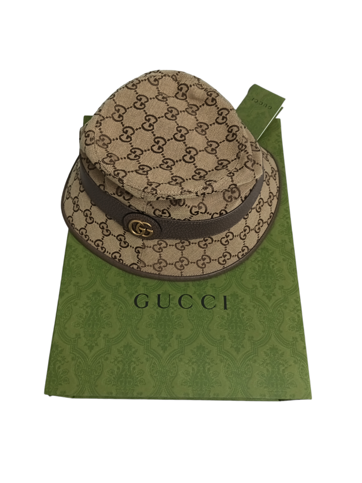 GUCCI HAT 576587 4HG62 GG CANVAS BUCKET