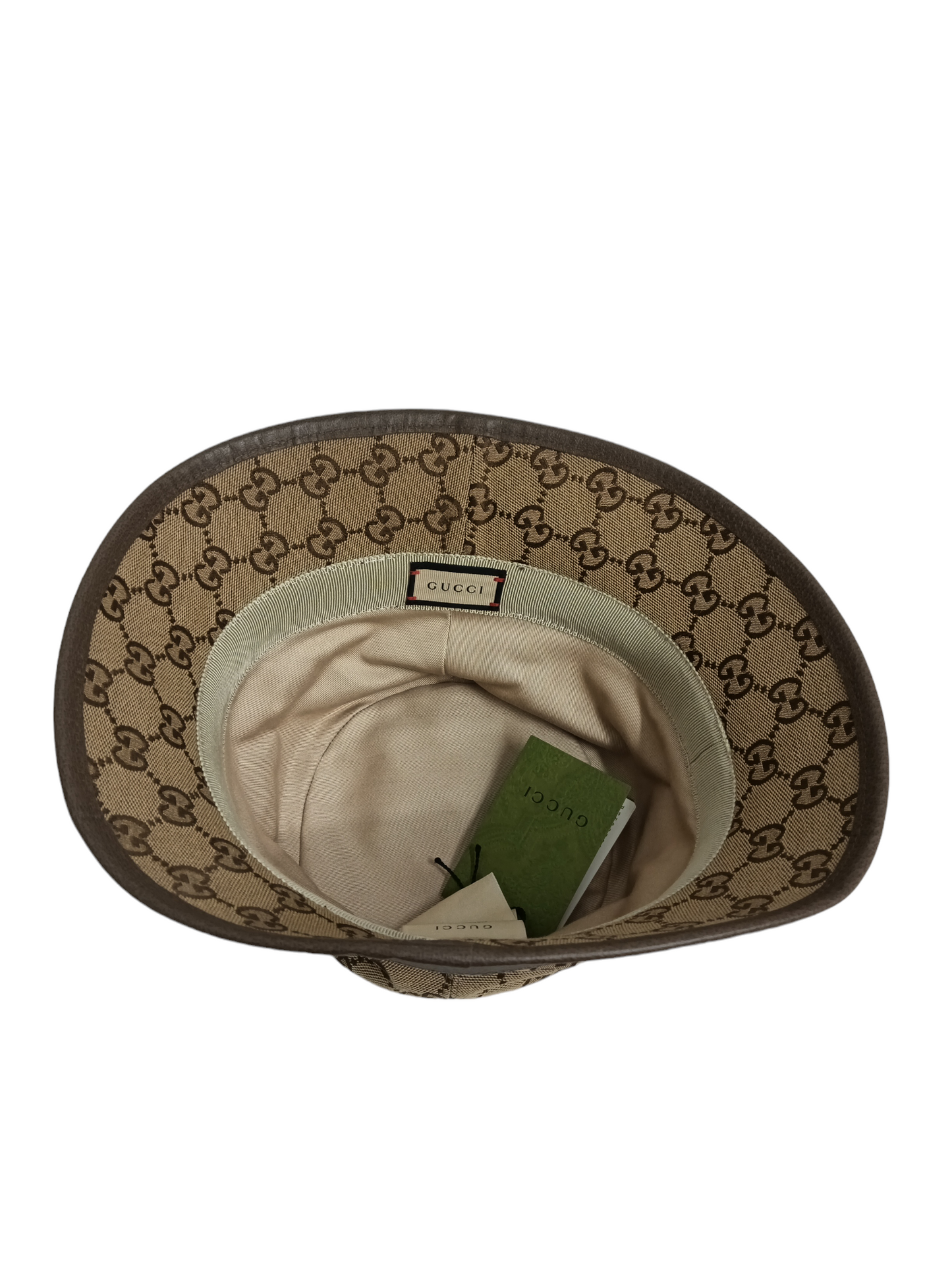 GUCCI HAT 576587 4HG62 GG CANVAS BUCKET