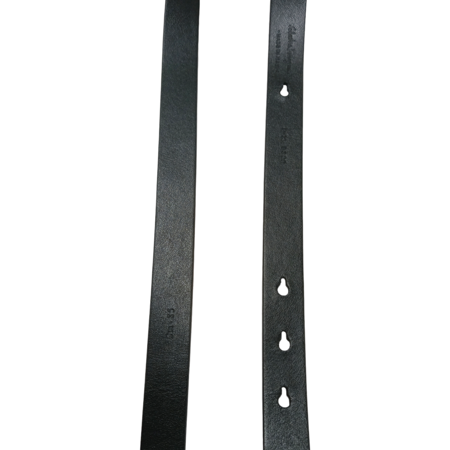 Salvatore Ferragamo Belt Black CI-23 B302 *Add hole Rank B