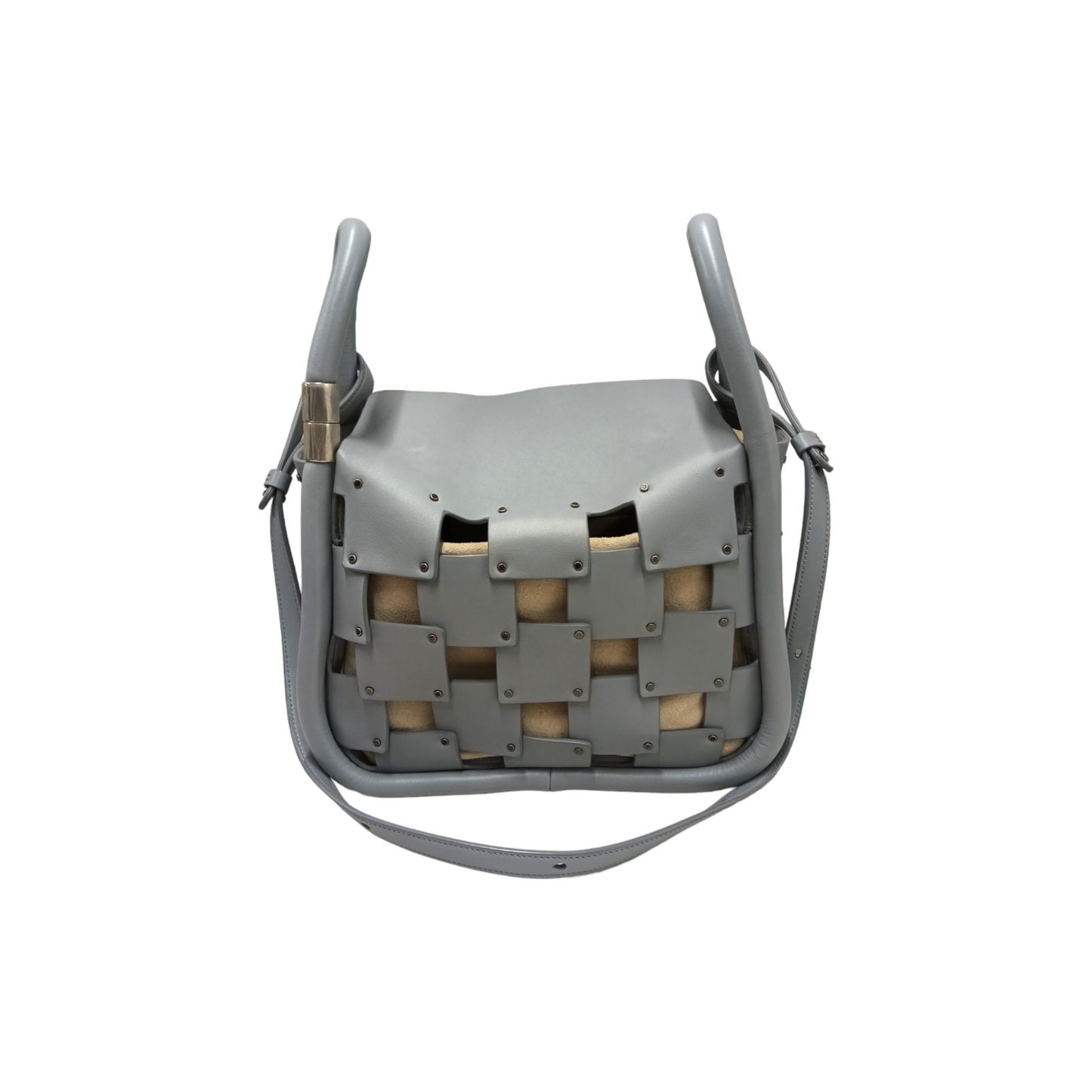 BOYY 2WAY Bag Gray Wonton 25 Carres Rank B