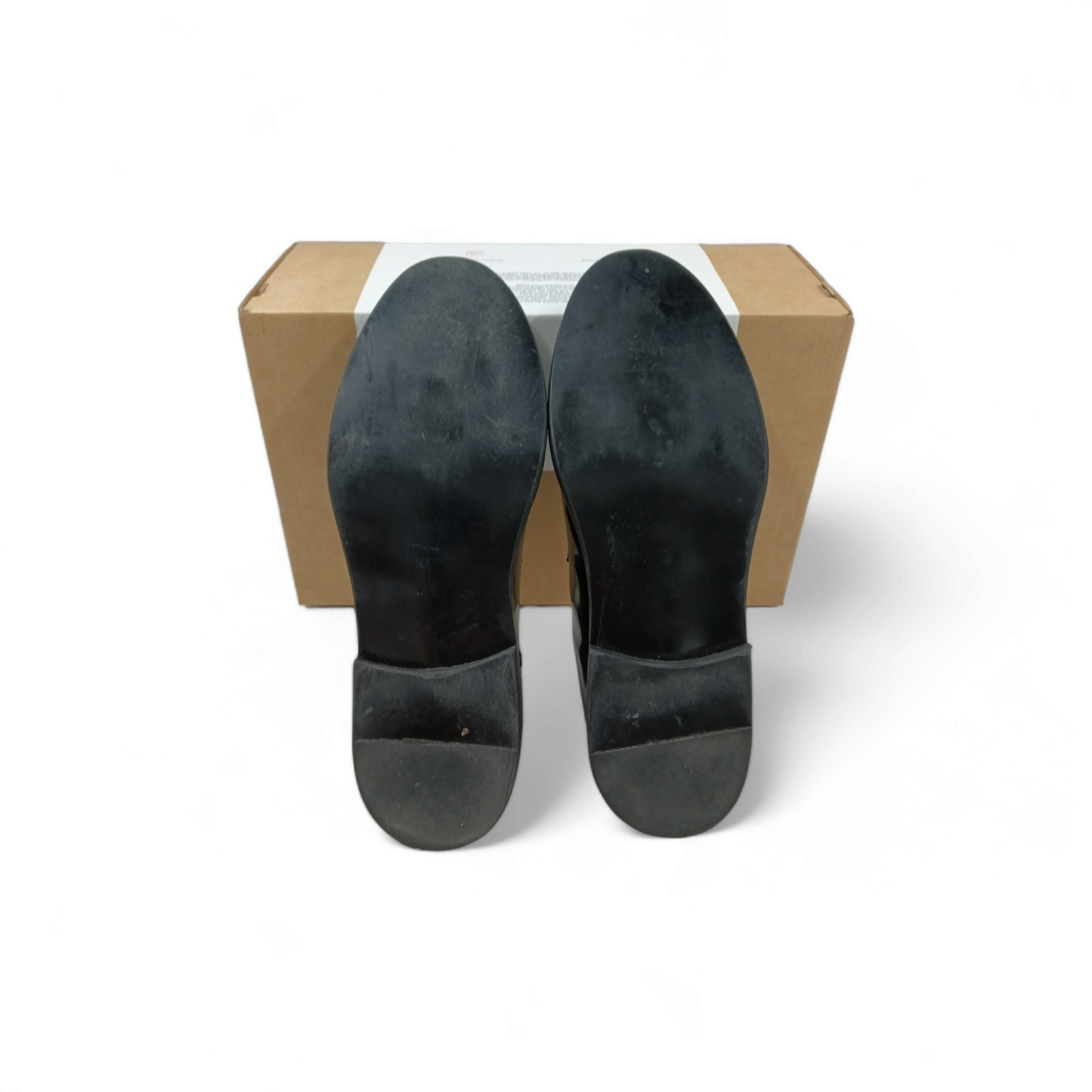 London Brown Loafers Size 40 Mens Black Scratch Rank B