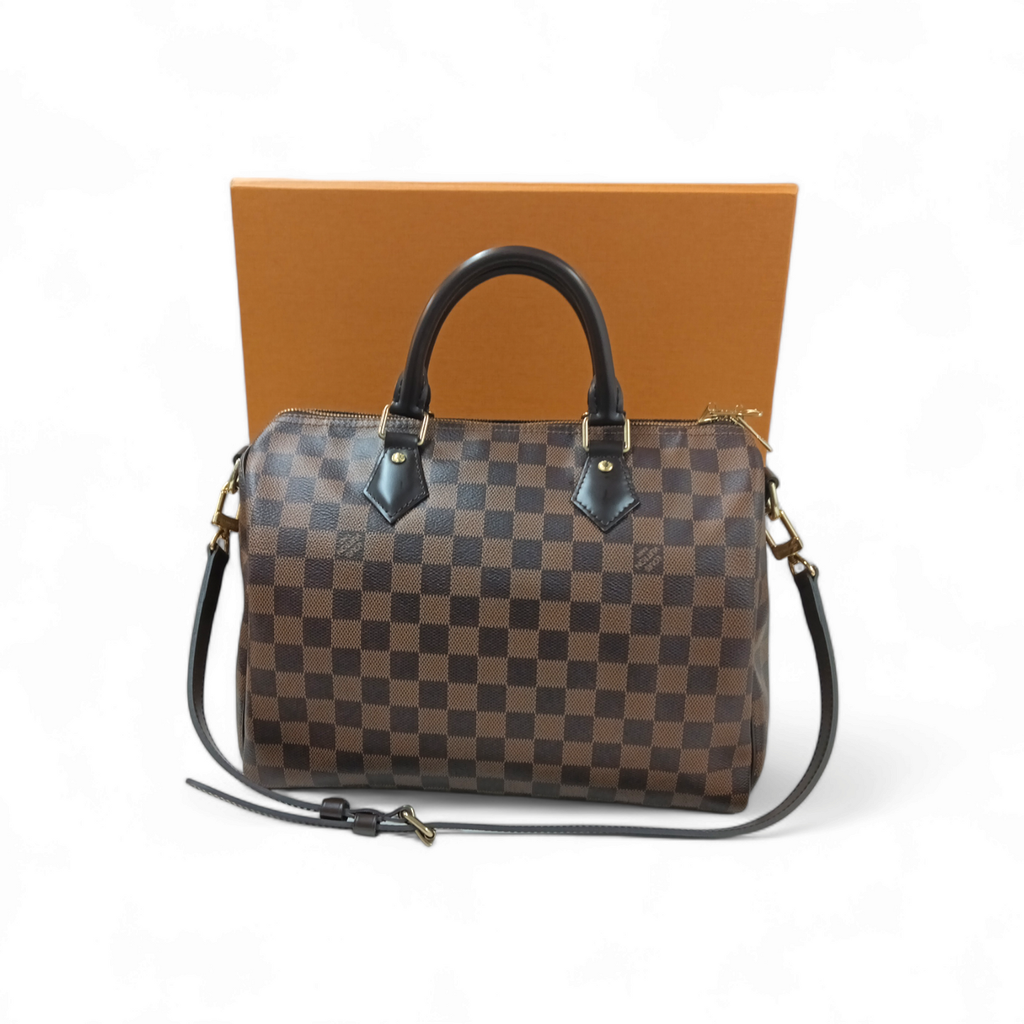LOUIS VUITTON 2WAY Bag Speedy 30 Bandouliere N41367 Brown CT1118 Rank AB