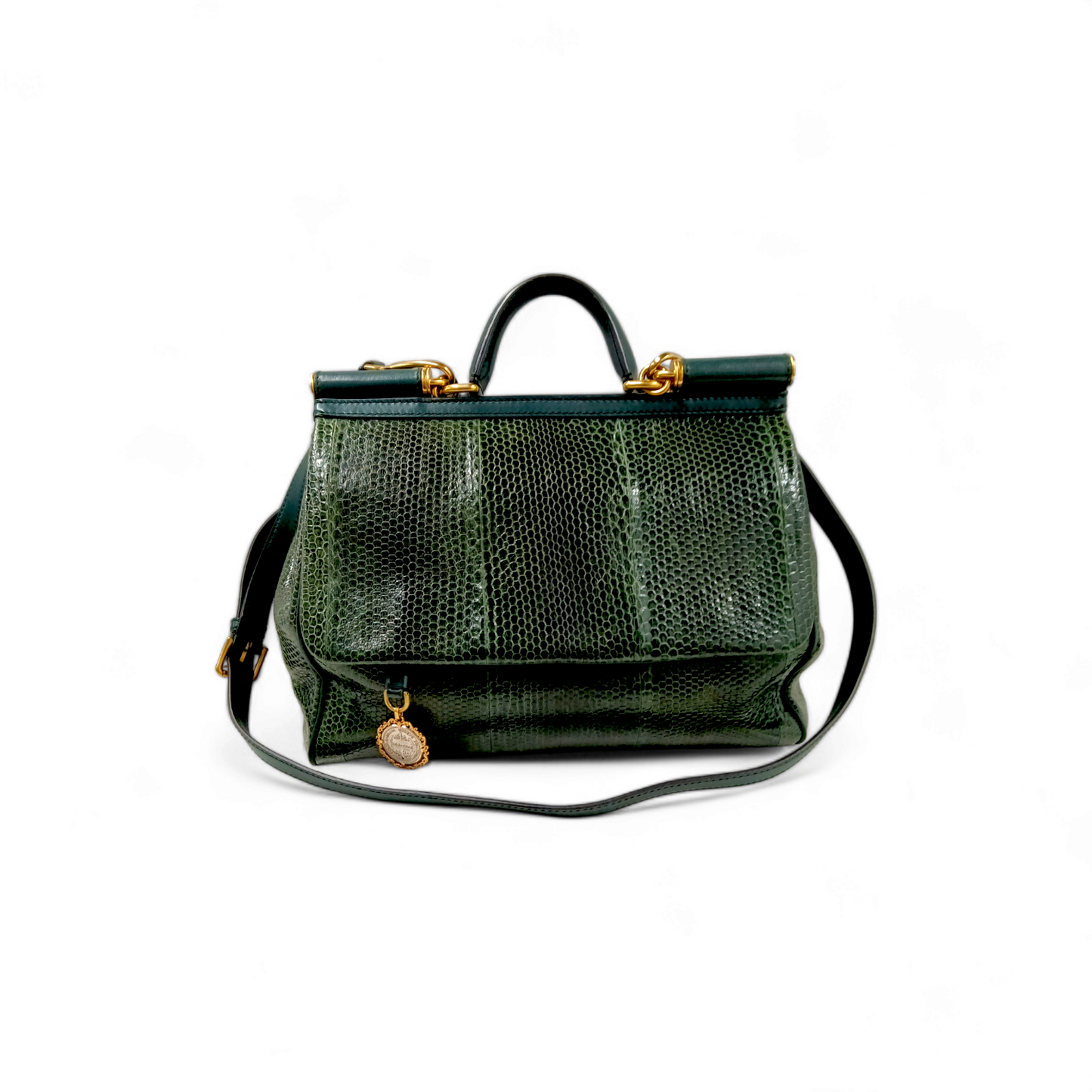 DOLCE & GABBANA Bag Green Green Sicily Rank AB