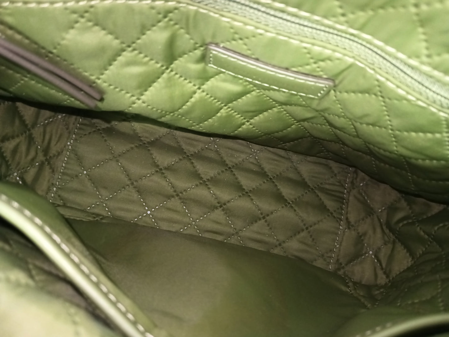 TORY BURCH SHOULDER BAG GREEN/YELLOW RANK B