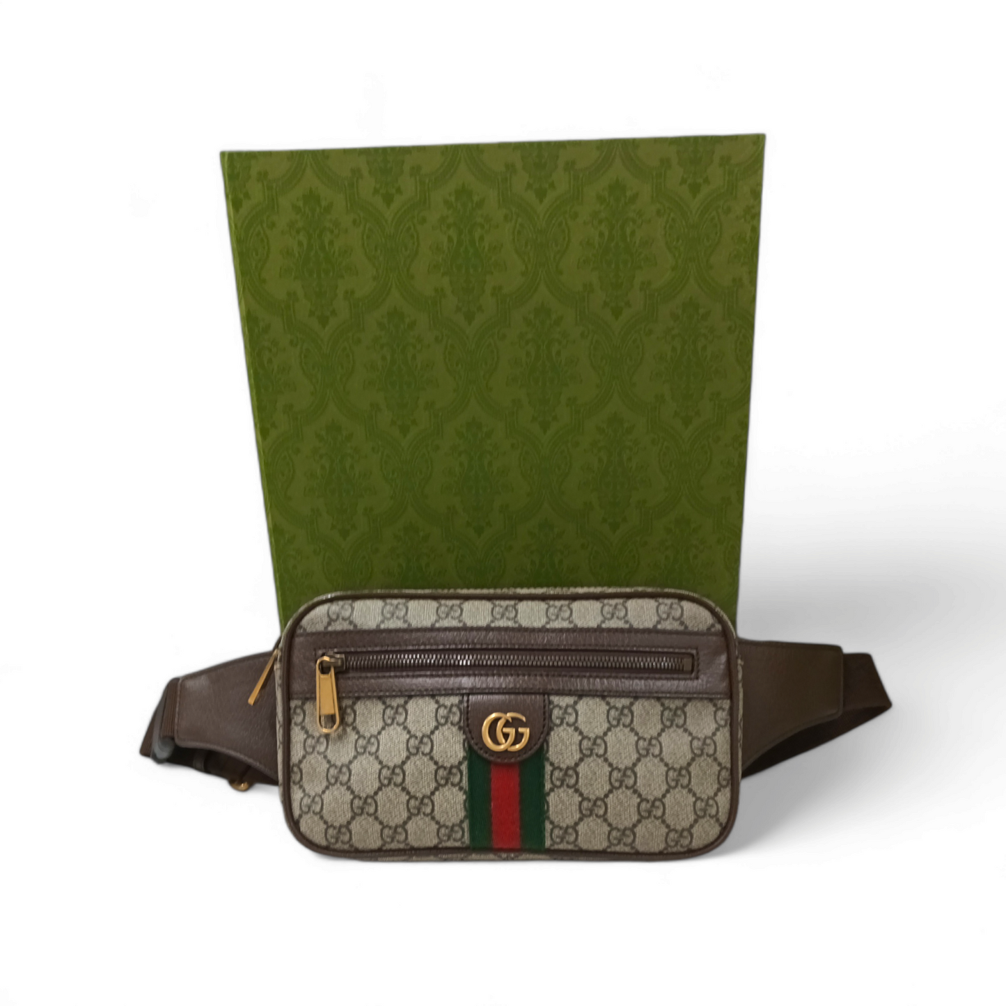 GUCCI Body Bag 574796 520981 Brown Rank A