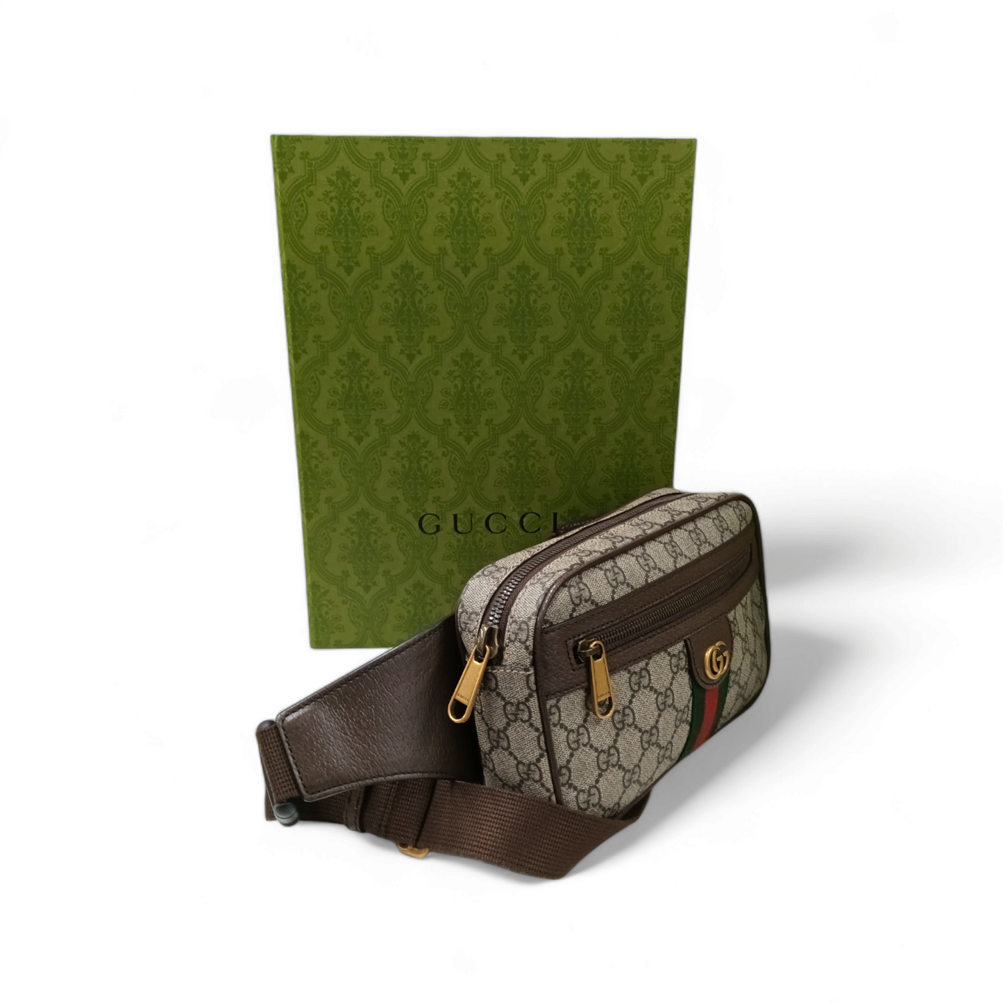 GUCCI Body Bag 574796 520981 Brown Rank A