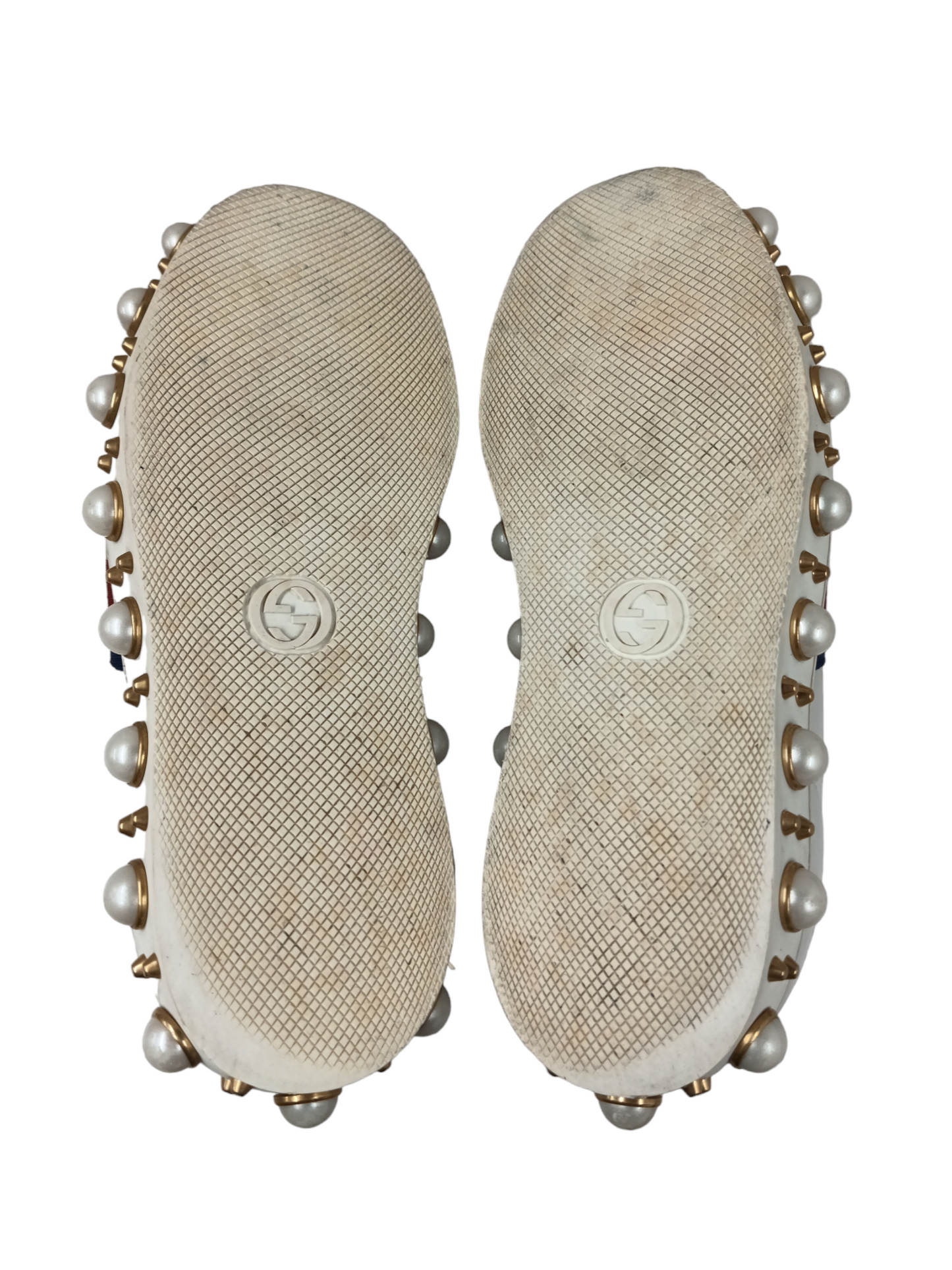 GUCCI Sneaker Lady s Tricolor Color 454561 Ace Pearl Size 35 Rank BC