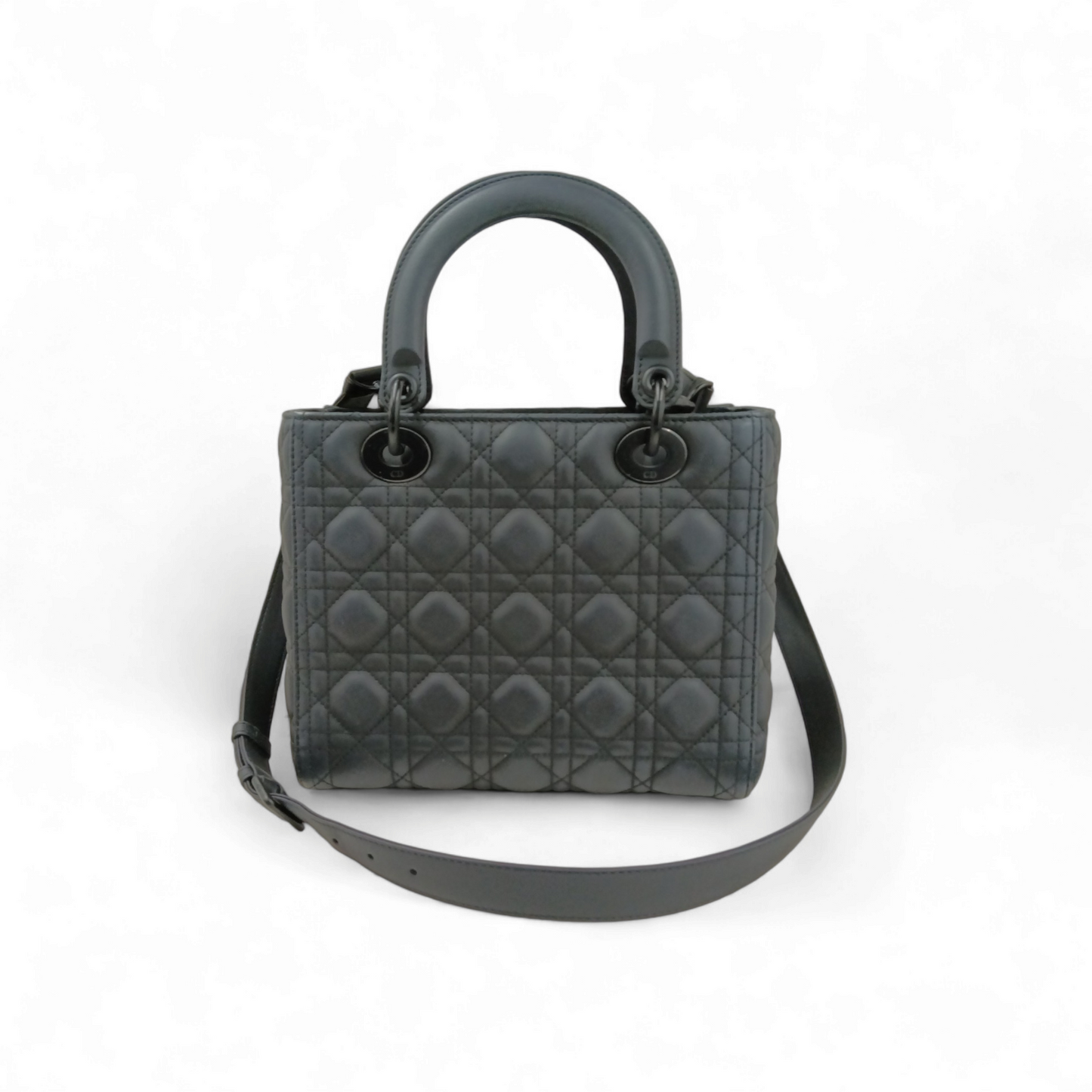 Christian Dior 2WAY Bag CALFSKIN M0565S Black Rank B