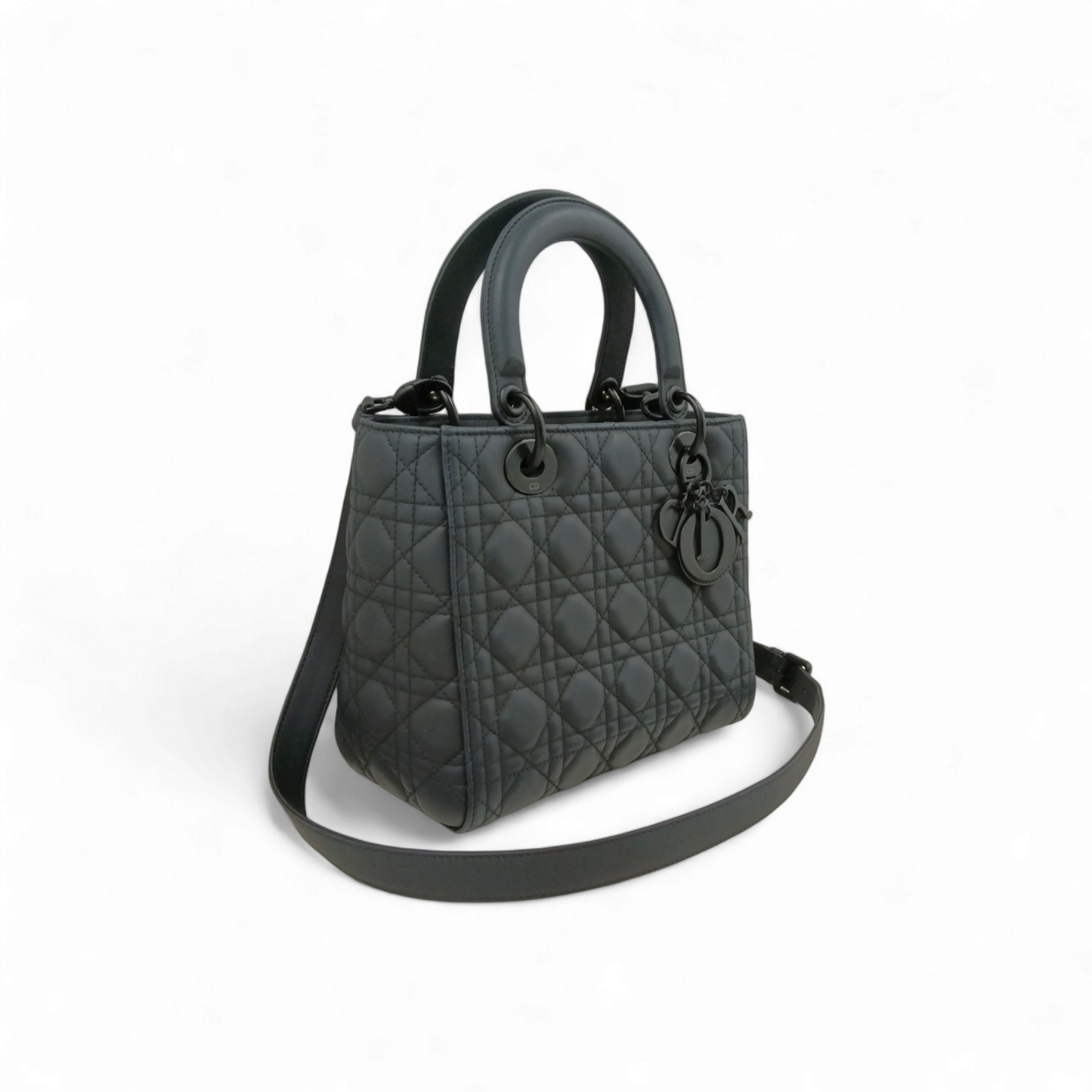 Christian Dior 2WAY Bag CALFSKIN M0565S Black Rank B