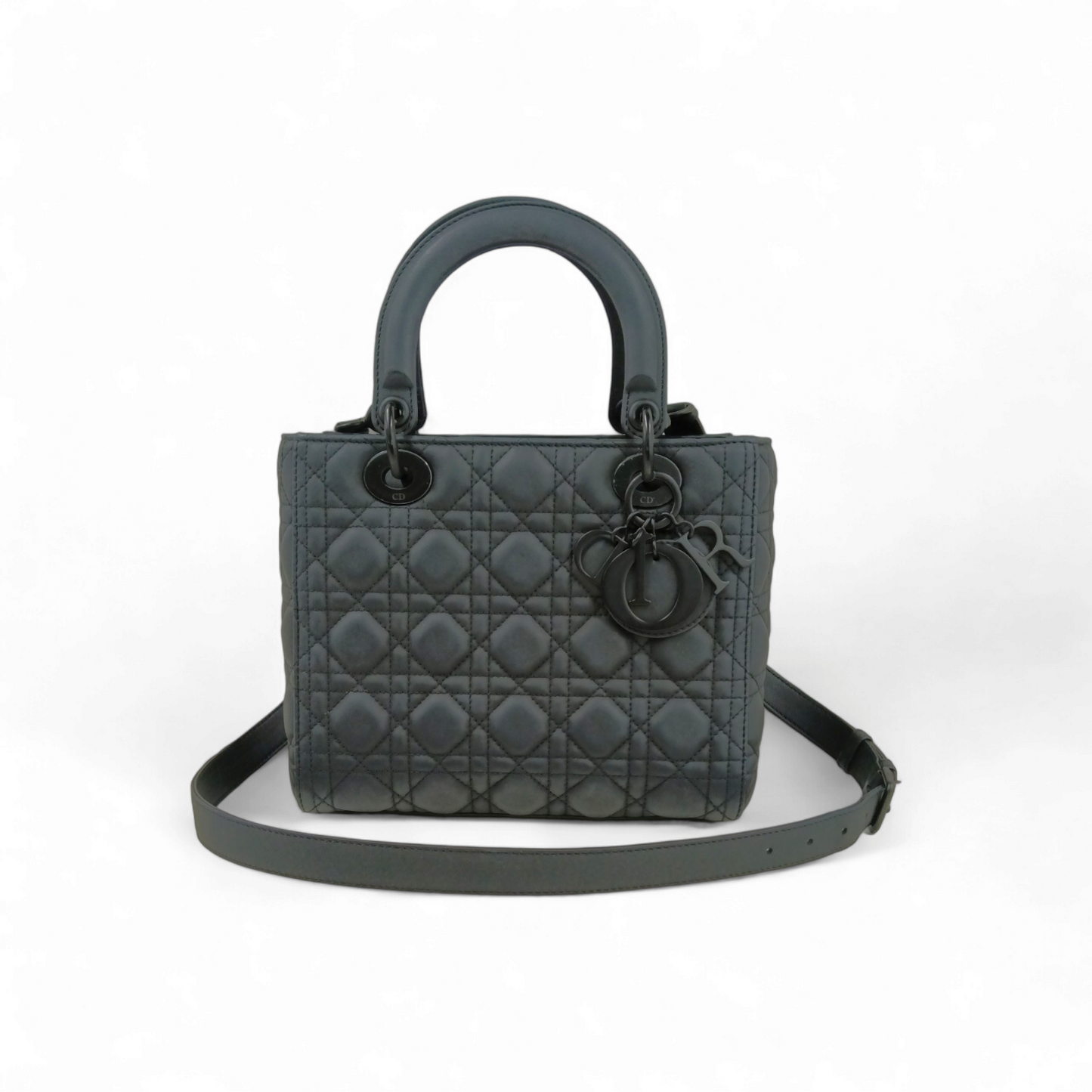 Christian Dior 2WAY Bag CALFSKIN M0565S Black Rank B