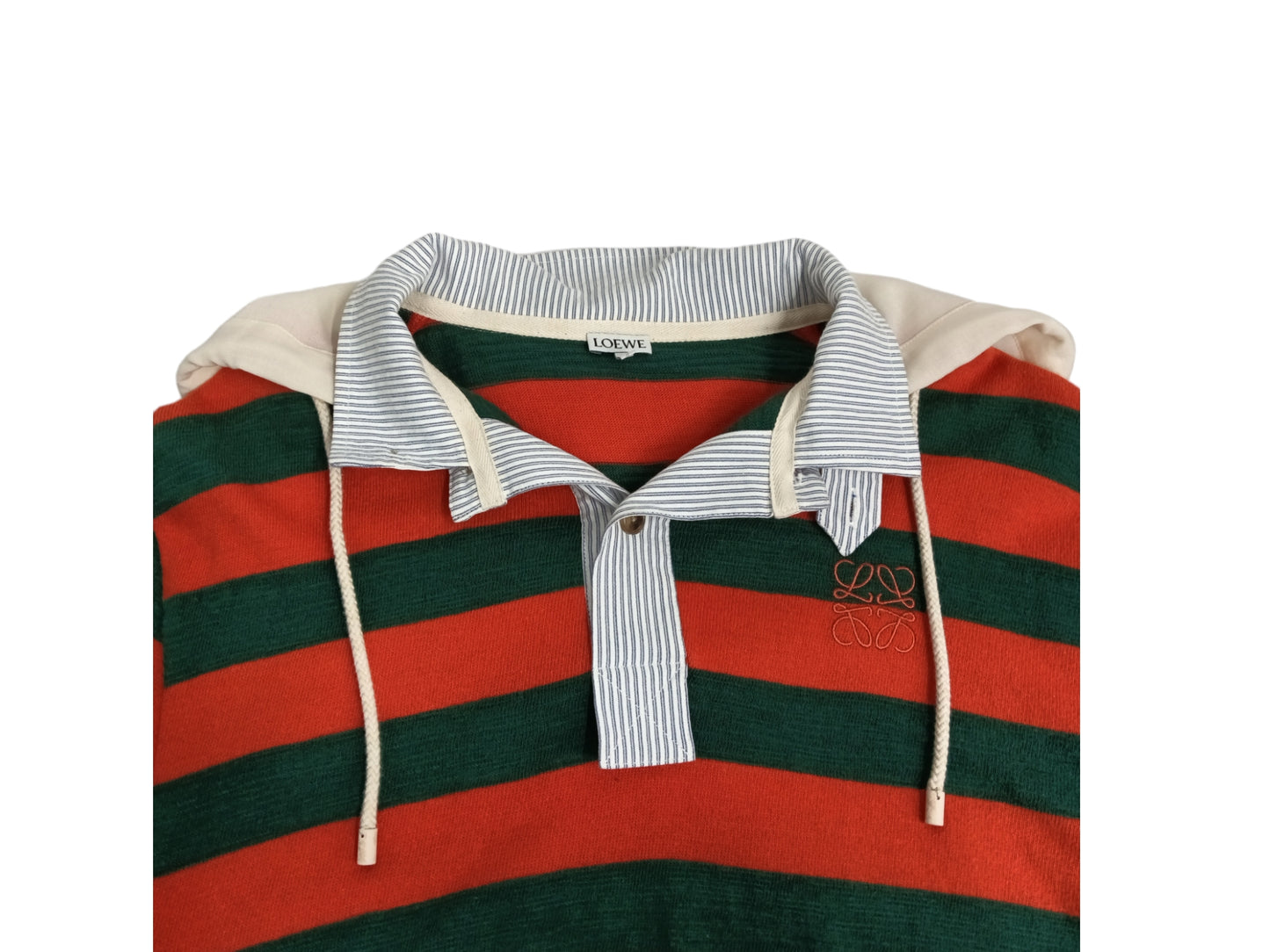 LOEWE LONG SLEEVE CUT AND SEWN SIZE M MENS ORANGE/GREEN H6299410SI1718520