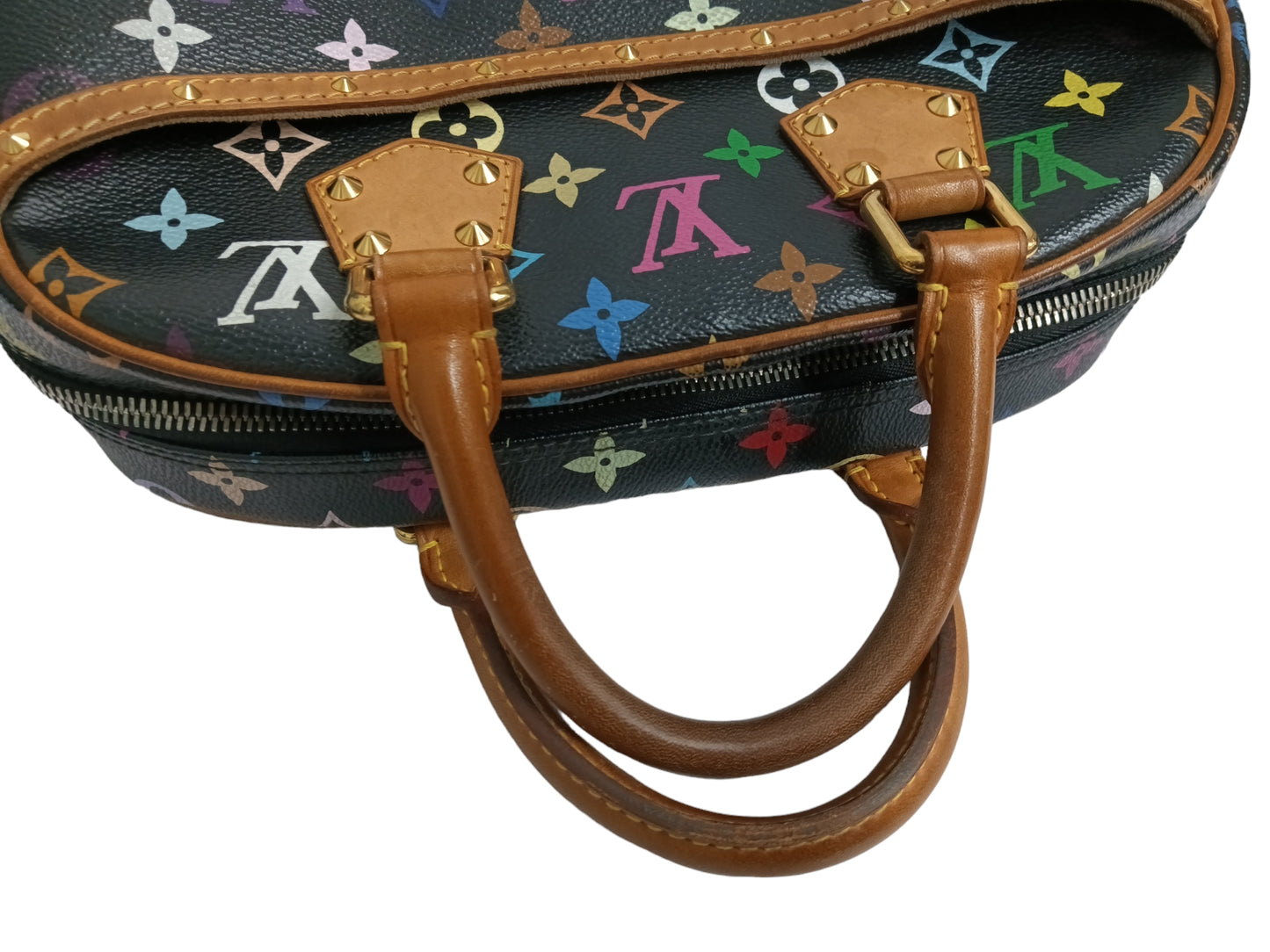 LOUIS VUITTON HANDBAG MONOGRAM Damage/Stain Trouville Multi color