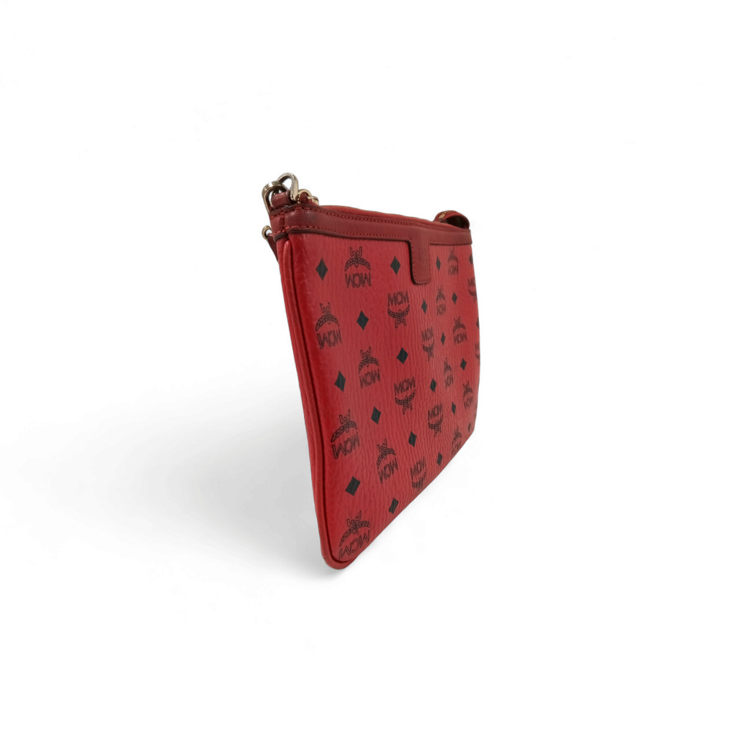 MCM Shoulder Bag MMK5SVE92LE001 Red *Stain/Damage* Rank B
