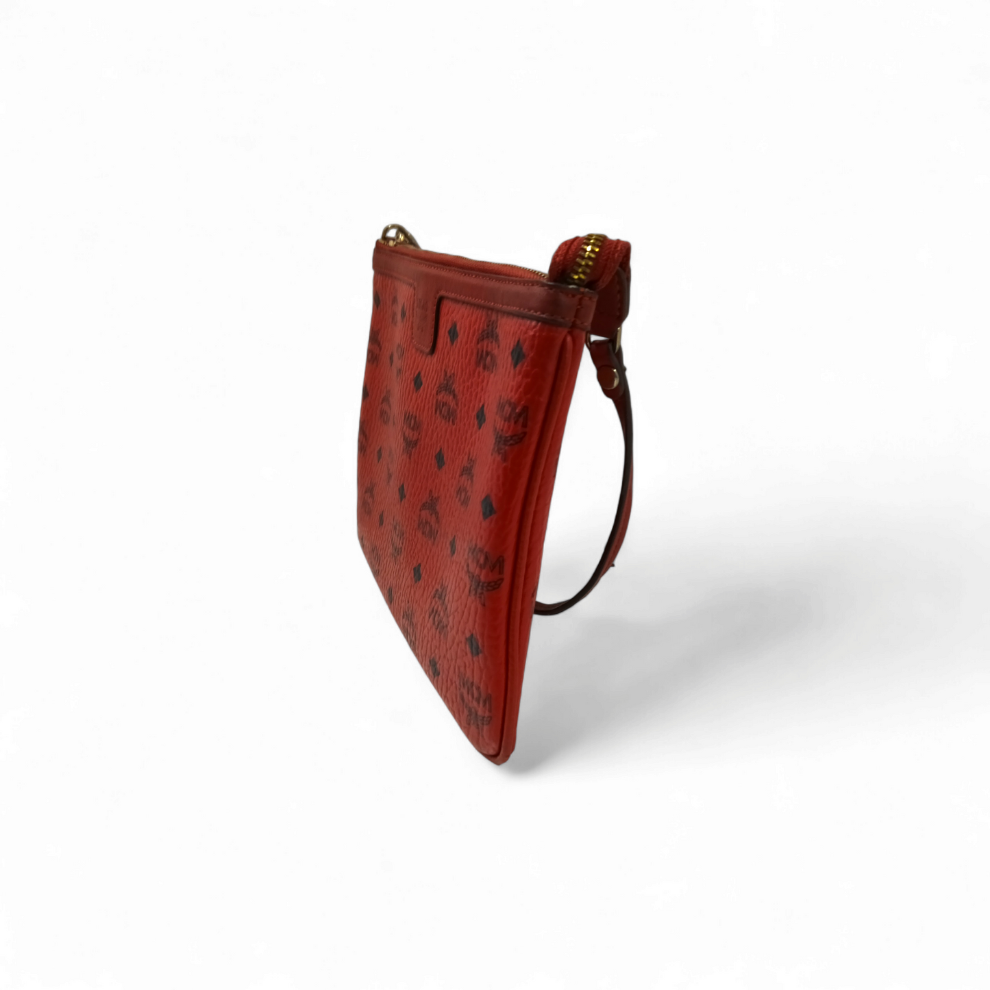 MCM Shoulder Bag MMK5SVE92LE001 Red *Stain/Damage* Rank B