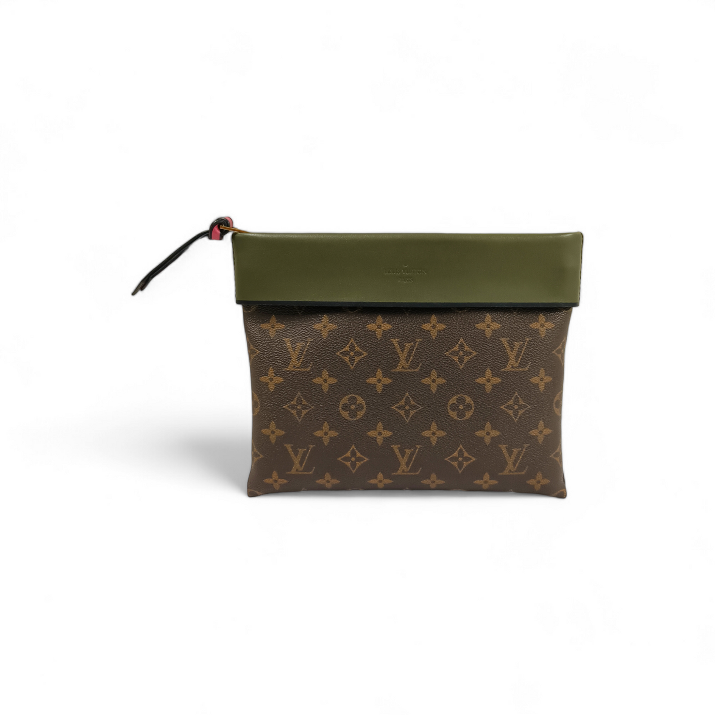 LOUIS VUITTON Clutch Bag Monogram Pochette Tuiler M64035 Brown CA0147 **Damage** Rank B