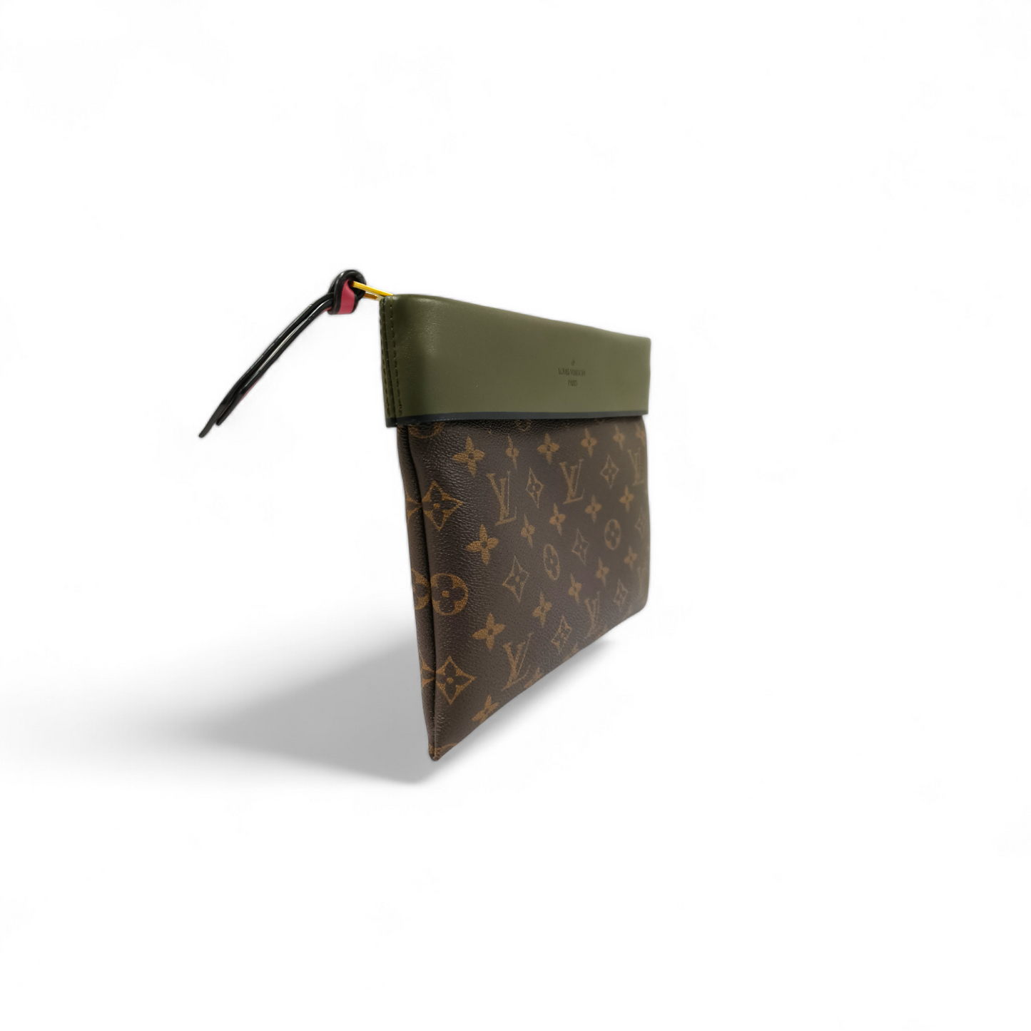LOUIS VUITTON Clutch Bag Monogram Pochette Tuiler M64035 Brown CA0147 **Damage** Rank B